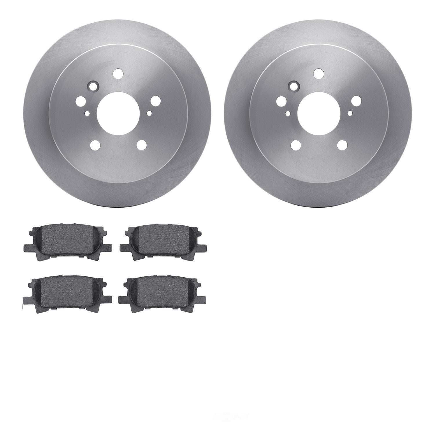 Dynamic Friction Company 6502-76632 DFC Brake Rotor with 5000 Advanced Brake Pads