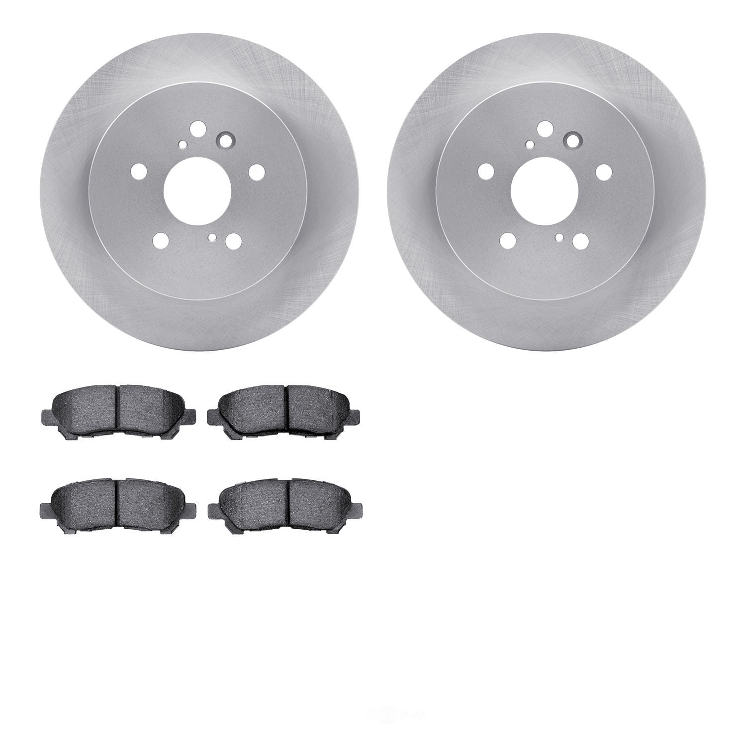 Dynamic Friction Company 6502-76662 DFC Brake Rotor with 5000 Advanced Brake Pads