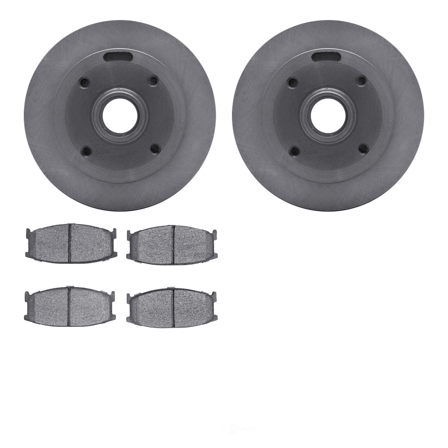 Dynamic Friction Company 6502-80055 DFC Brake Rotor with 5000 Advanced Brake Pads