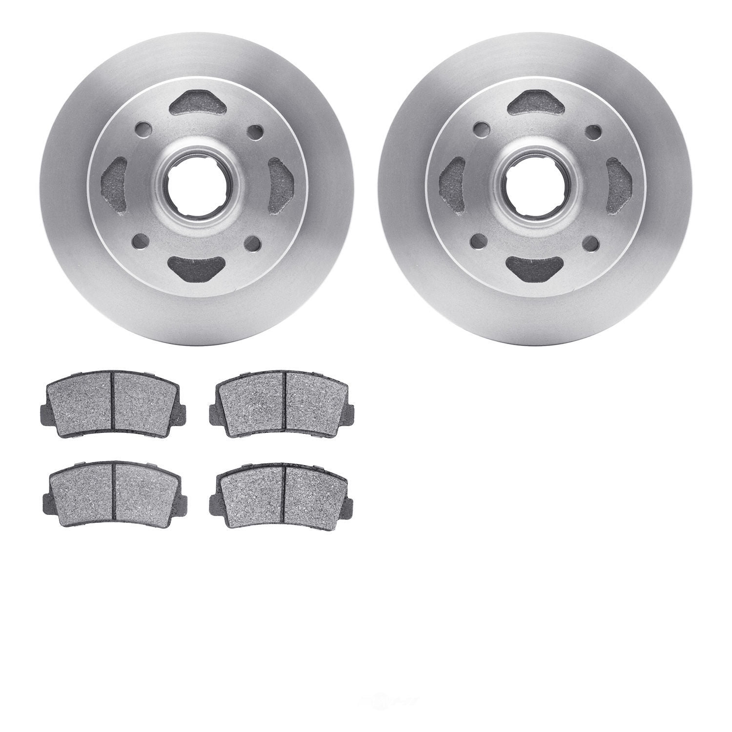 Dynamic Friction Company 6502-80079 DFC Brake Rotor with 5000 Advanced Brake Pads