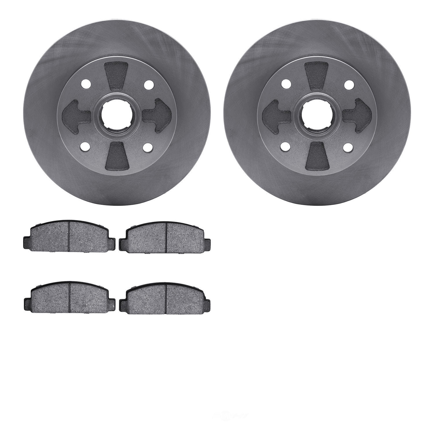 Dynamic Friction Company 6502-80082 DFC Brake Rotor with 5000 Advanced Brake Pads