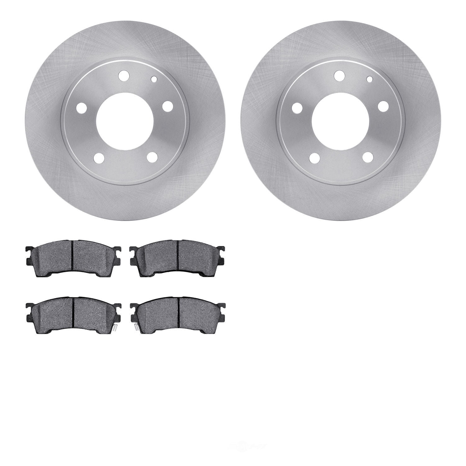 Dynamic Friction Company 6502-80148 DFC Brake Rotor with 5000 Advanced Brake Pads