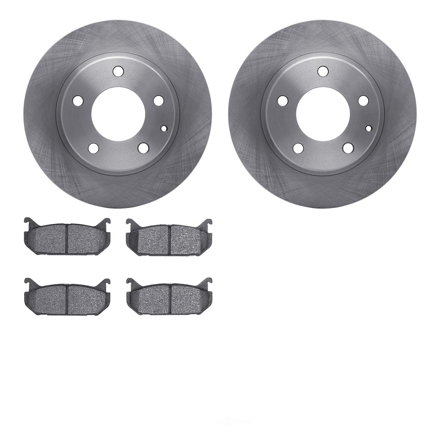 Dynamic Friction Company 6502-80154 DFC Brake Rotor with 5000 Advanced Brake Pads