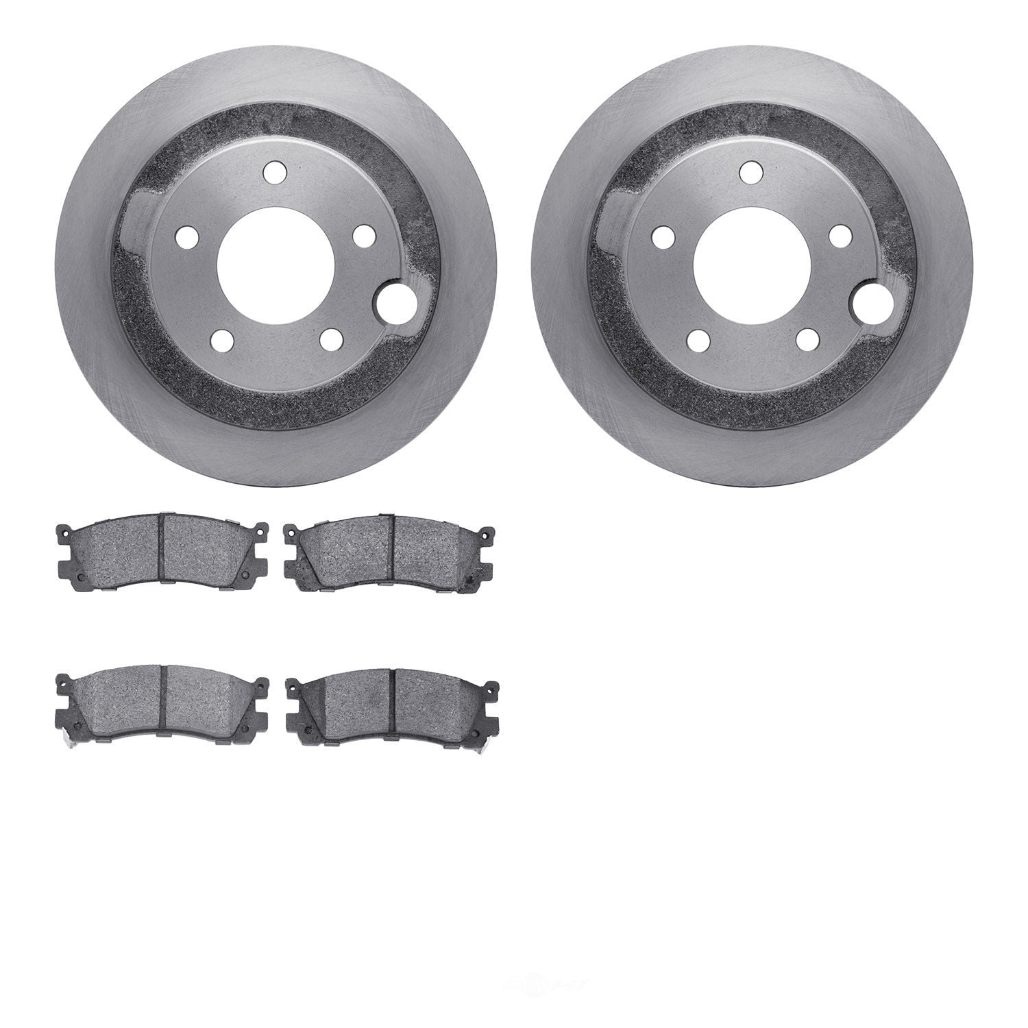 Dynamic Friction Company 6502-80166 DFC Brake Rotor with 5000 Advanced Brake Pads