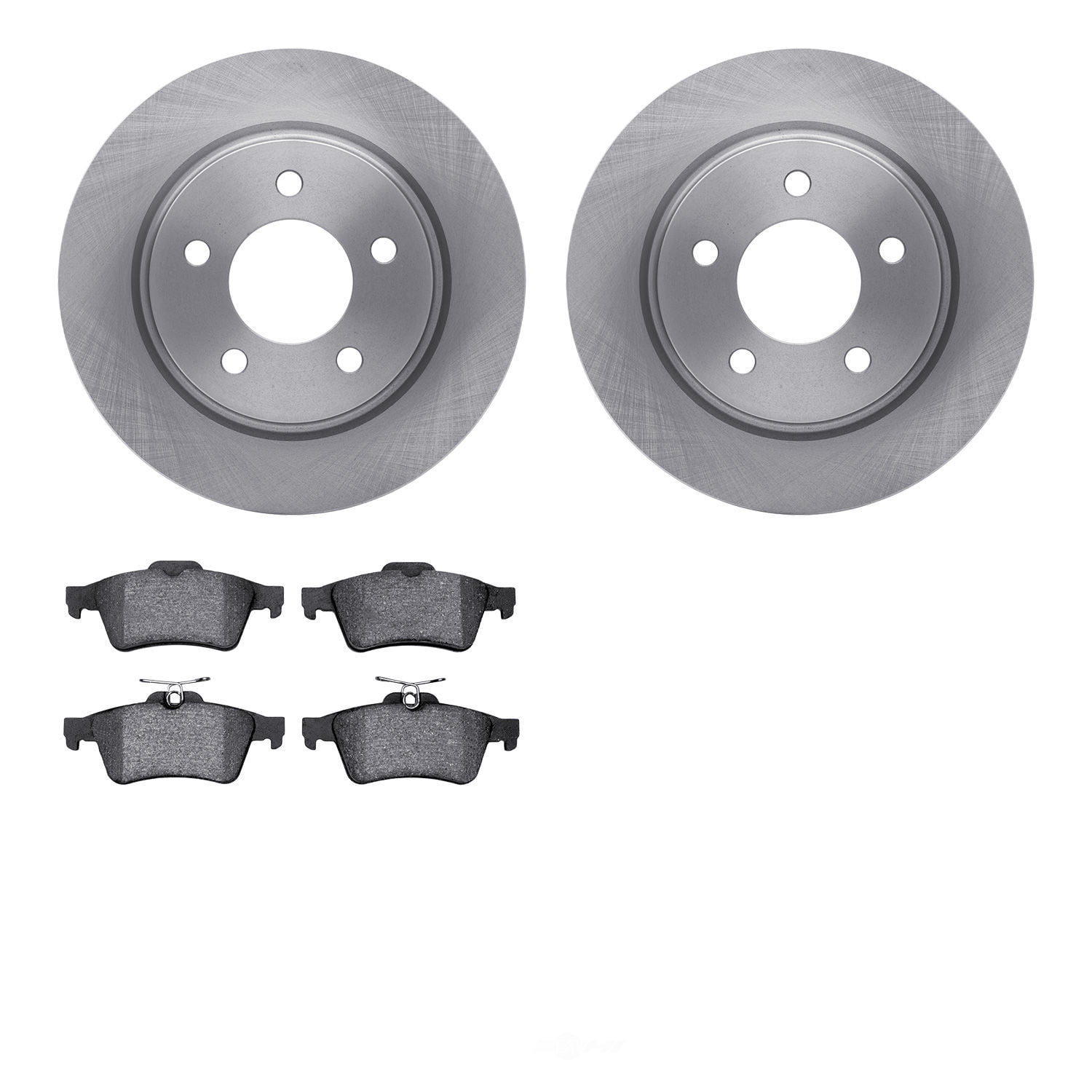 Dynamic Friction Company 6502-80200 DFC Brake Rotor with 5000 Advanced Brake Pads