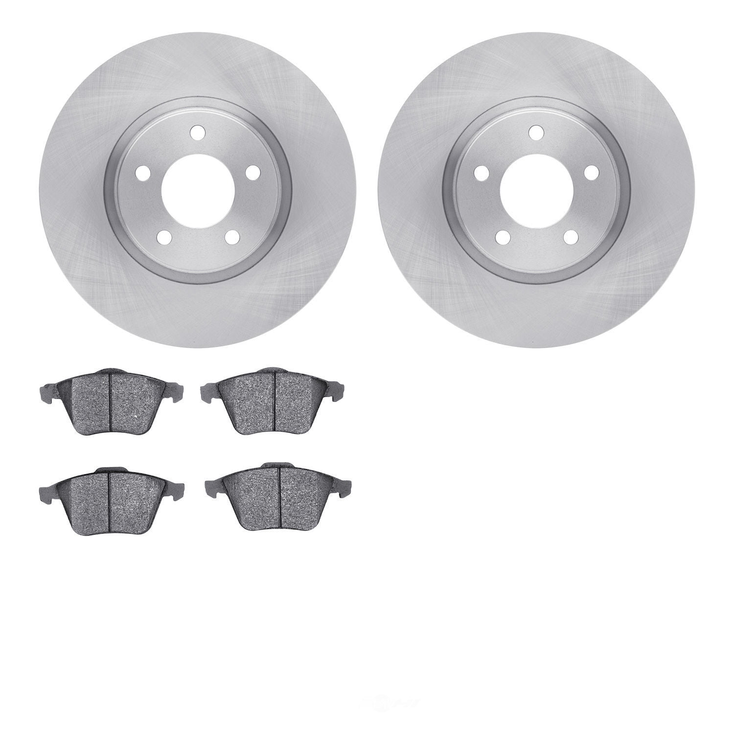 Dynamic Friction Company 6502-80232 DFC Brake Rotor with 5000 Advanced Brake Pads