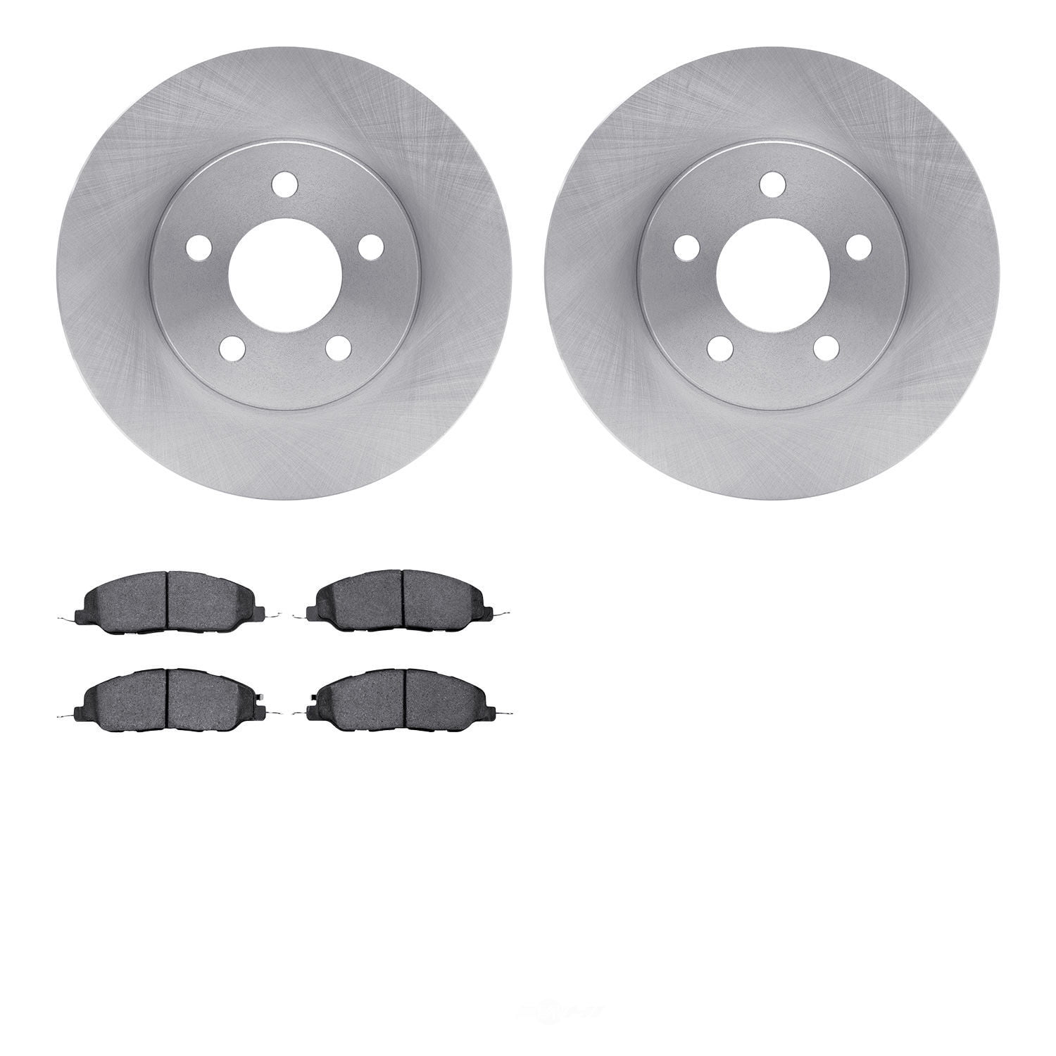 Dynamic Friction Company 6502-99026 DFC Brake Rotor with 5000 Advanced Brake Pads