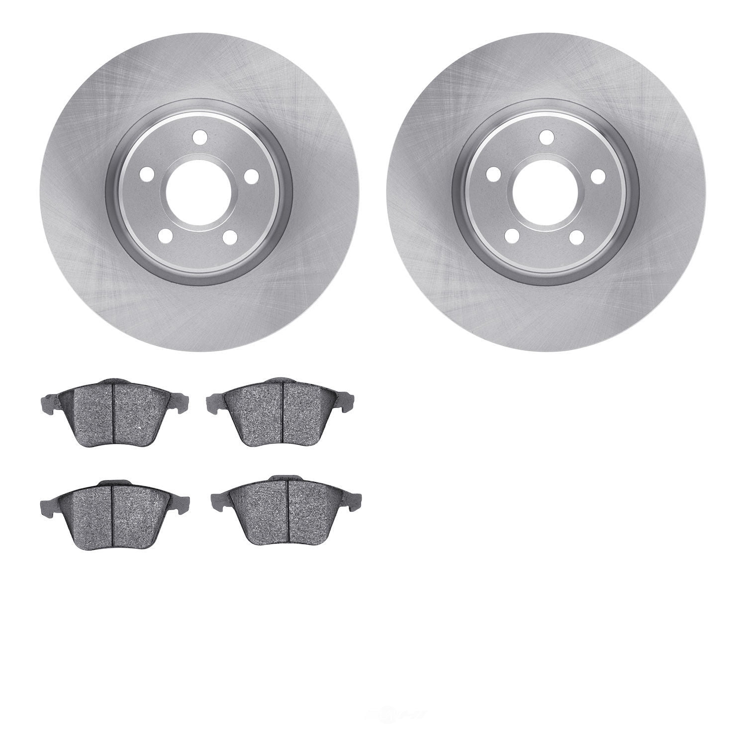 Dynamic Friction Company 6502-99124 DFC Brake Rotor with 5000 Advanced Brake Pads