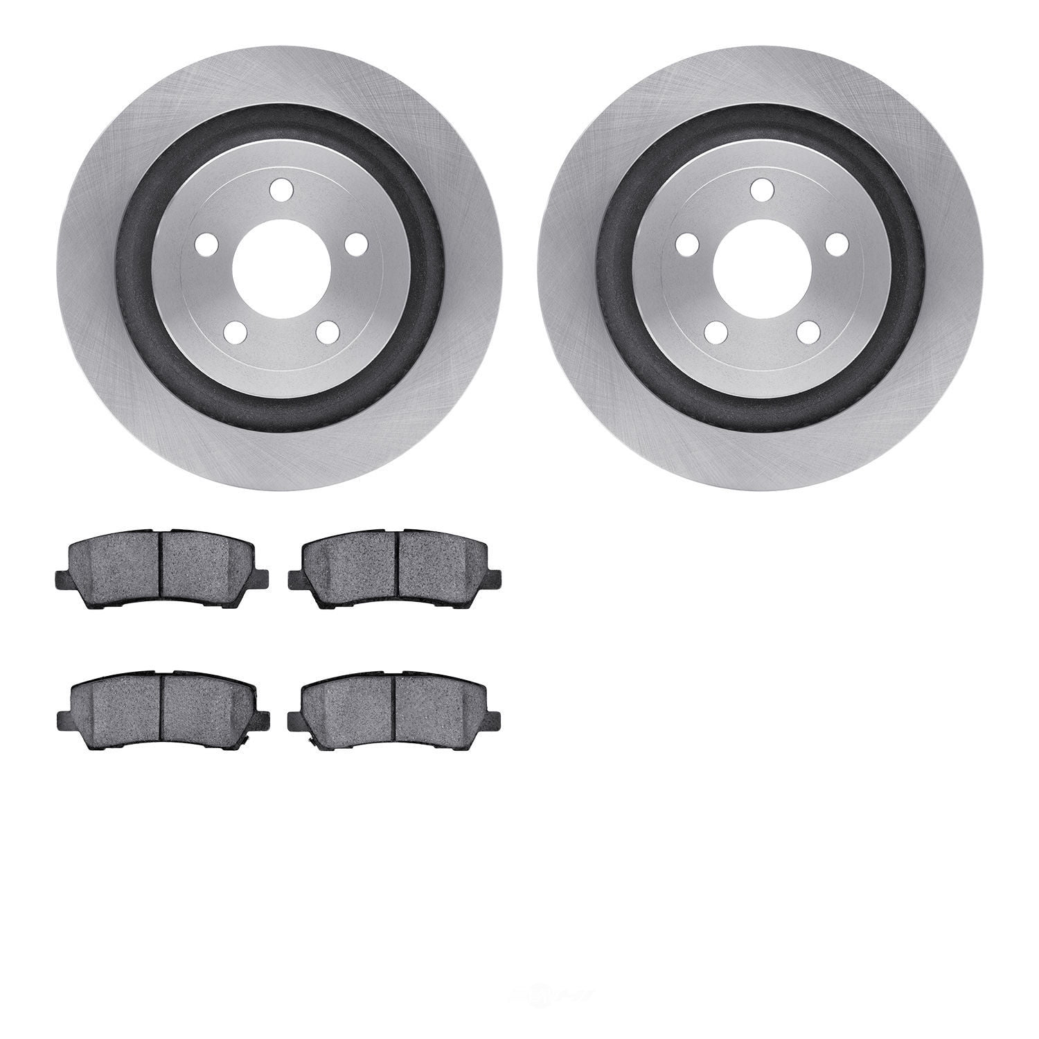 Dynamic Friction Company 6502-99139 DFC Brake Rotor with 5000 Advanced Brake Pads