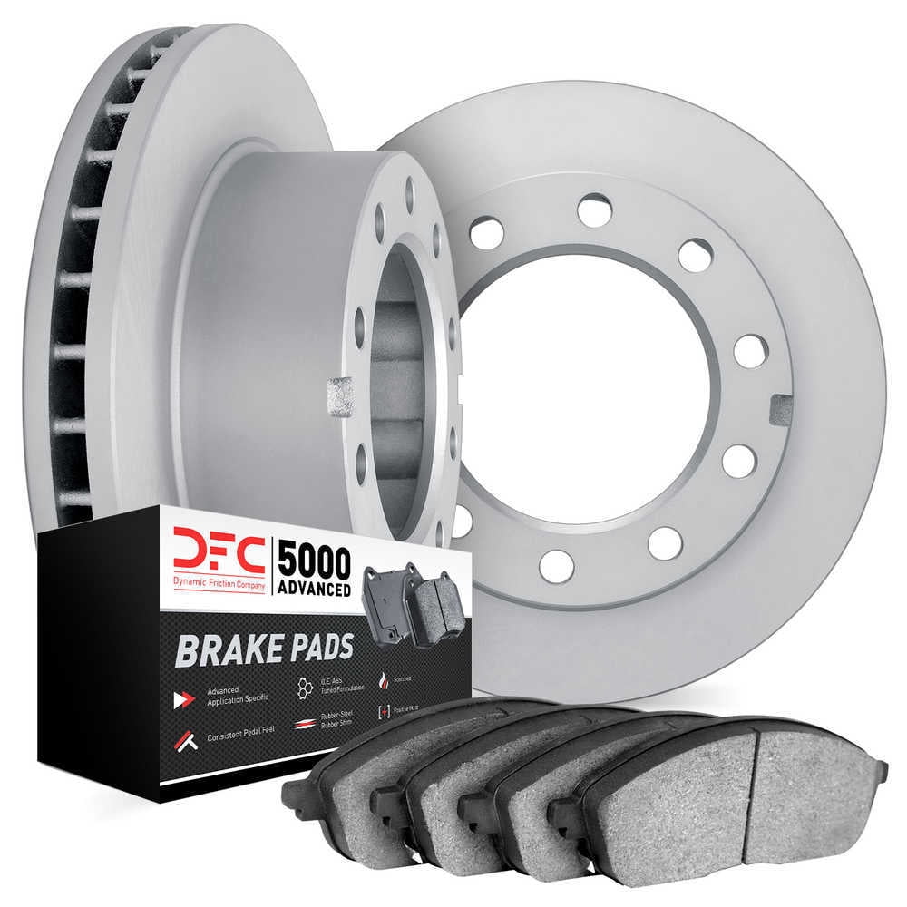 Dynamic Friction Company 6502-99414 DFC Brake Rotor with 5000 Advanced Brake Pads