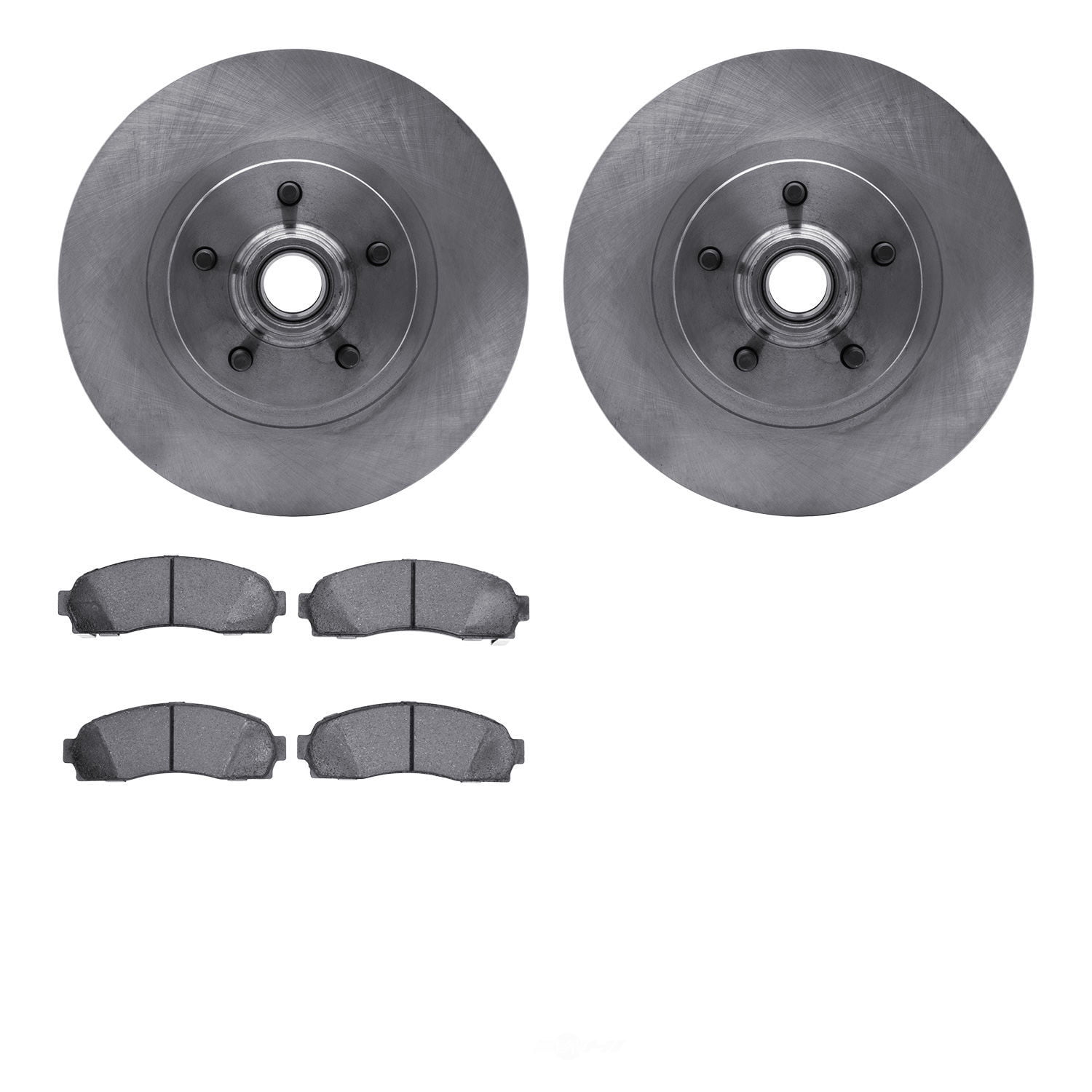 Dynamic Friction Company 6502-99468 DFC Brake Rotor with 5000 Advanced Brake Pads