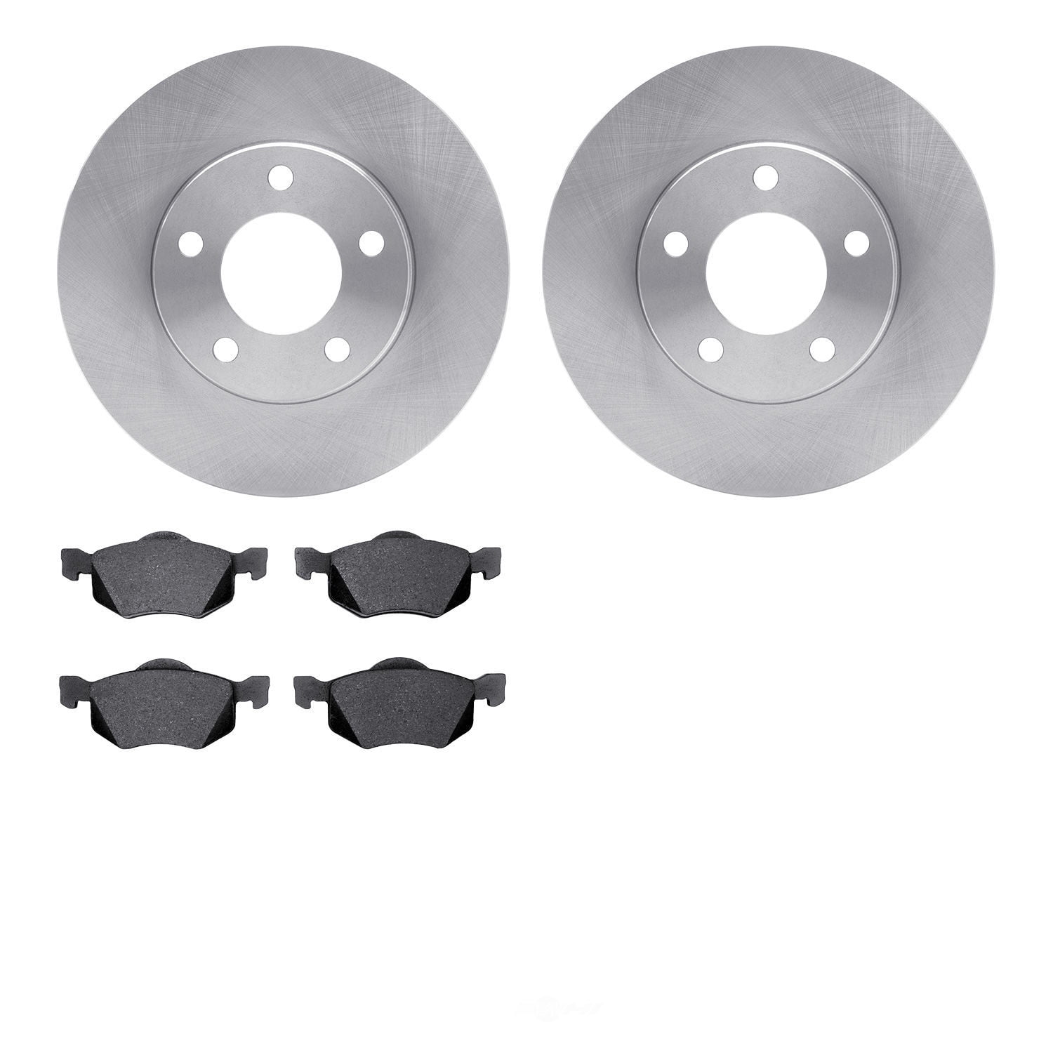 Dynamic Friction Company 6502-99487 DFC Brake Rotor with 5000 Advanced Brake Pads