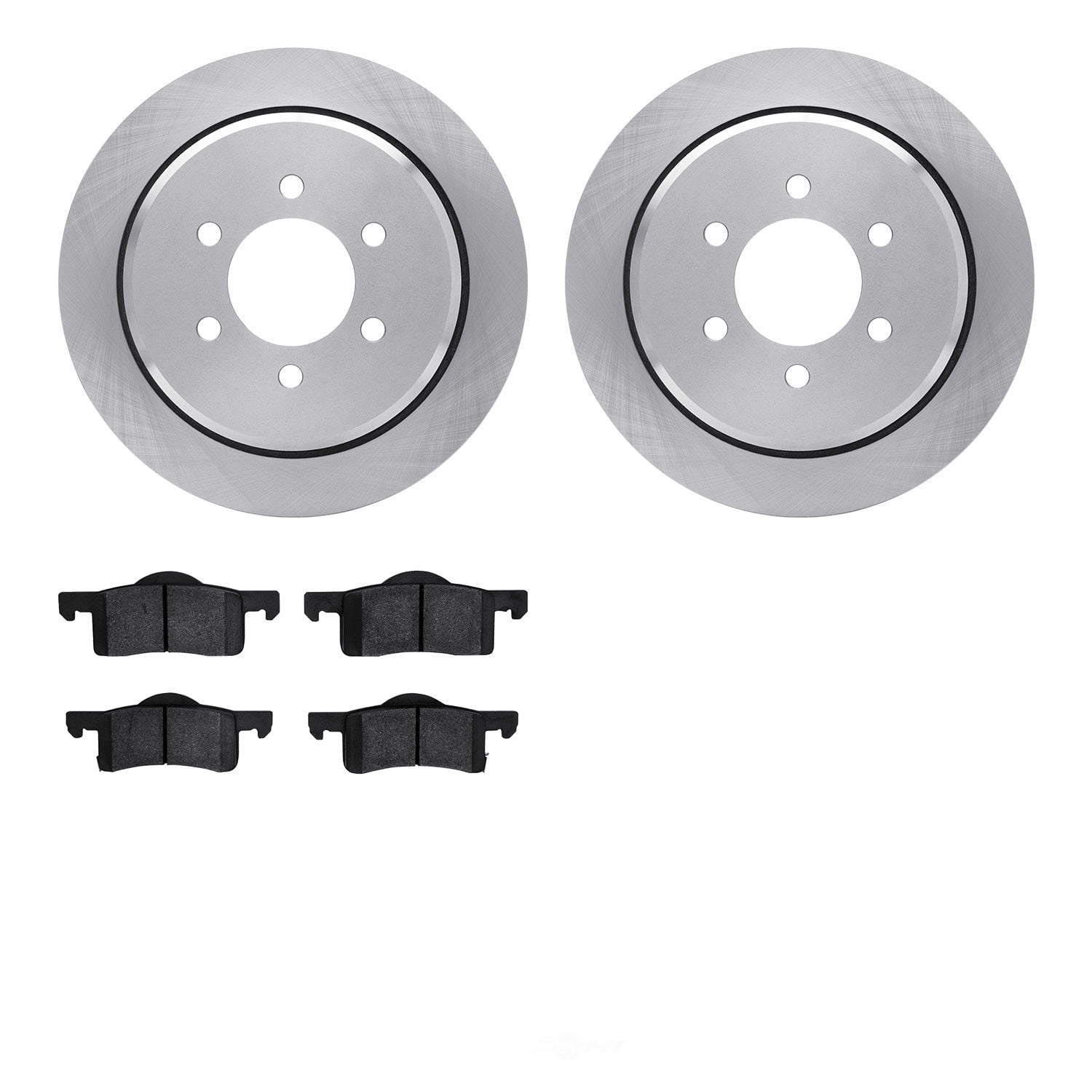 Dynamic Friction Company 6502-99510 DFC Brake Rotor with 5000 Advanced Brake Pads