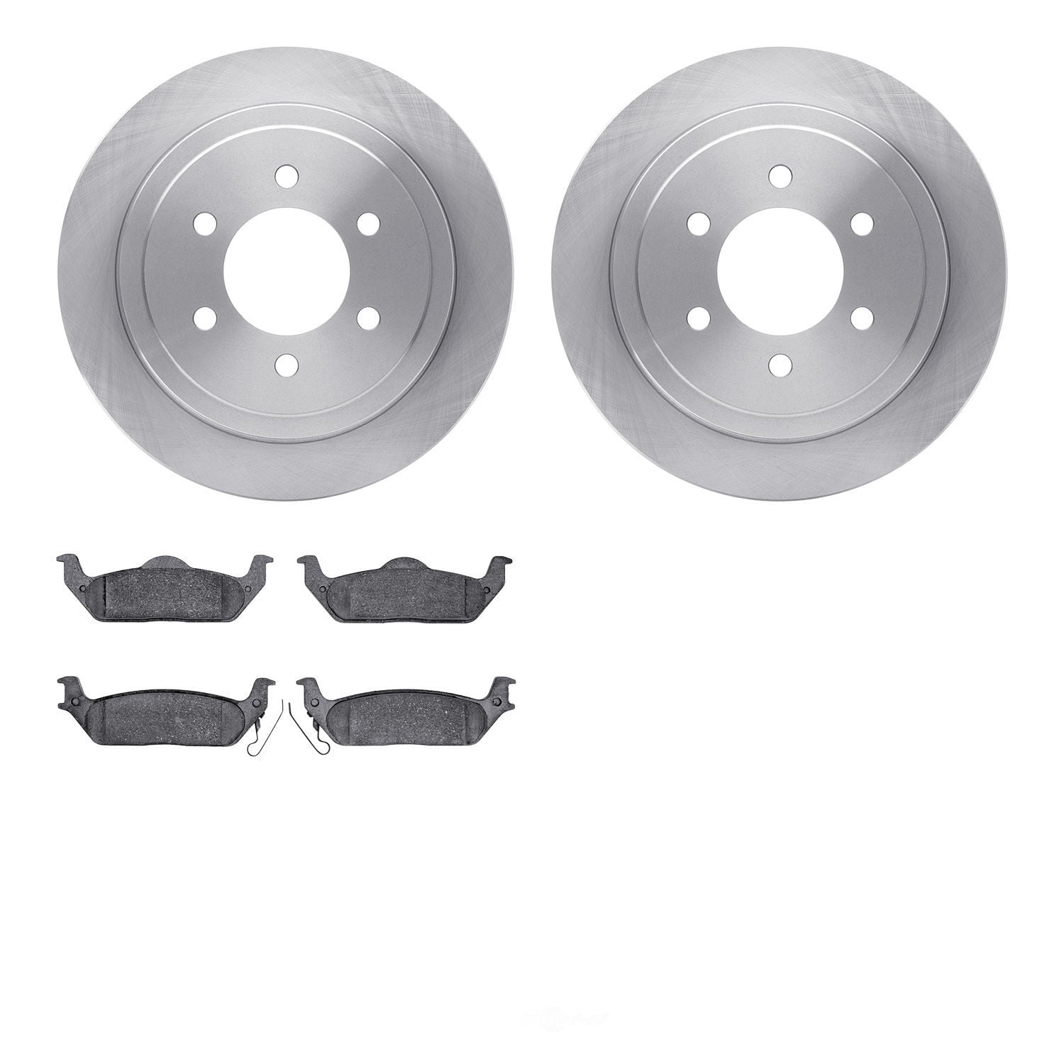Dynamic Friction Company 6502-99532 DFC Brake Rotor with 5000 Advanced Brake Pads