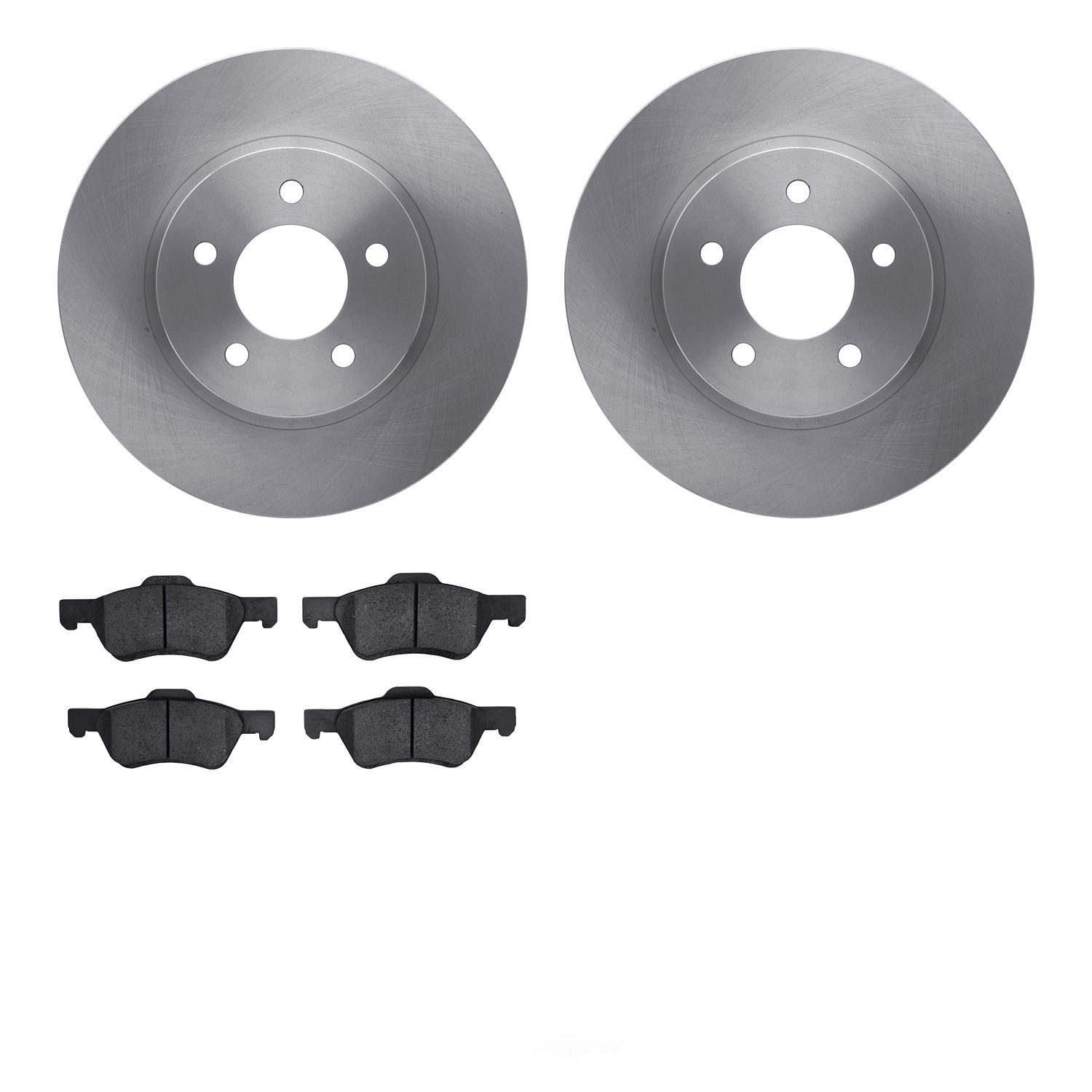 Dynamic Friction Company 6502-99553 DFC Brake Rotor with 5000 Advanced Brake Pads