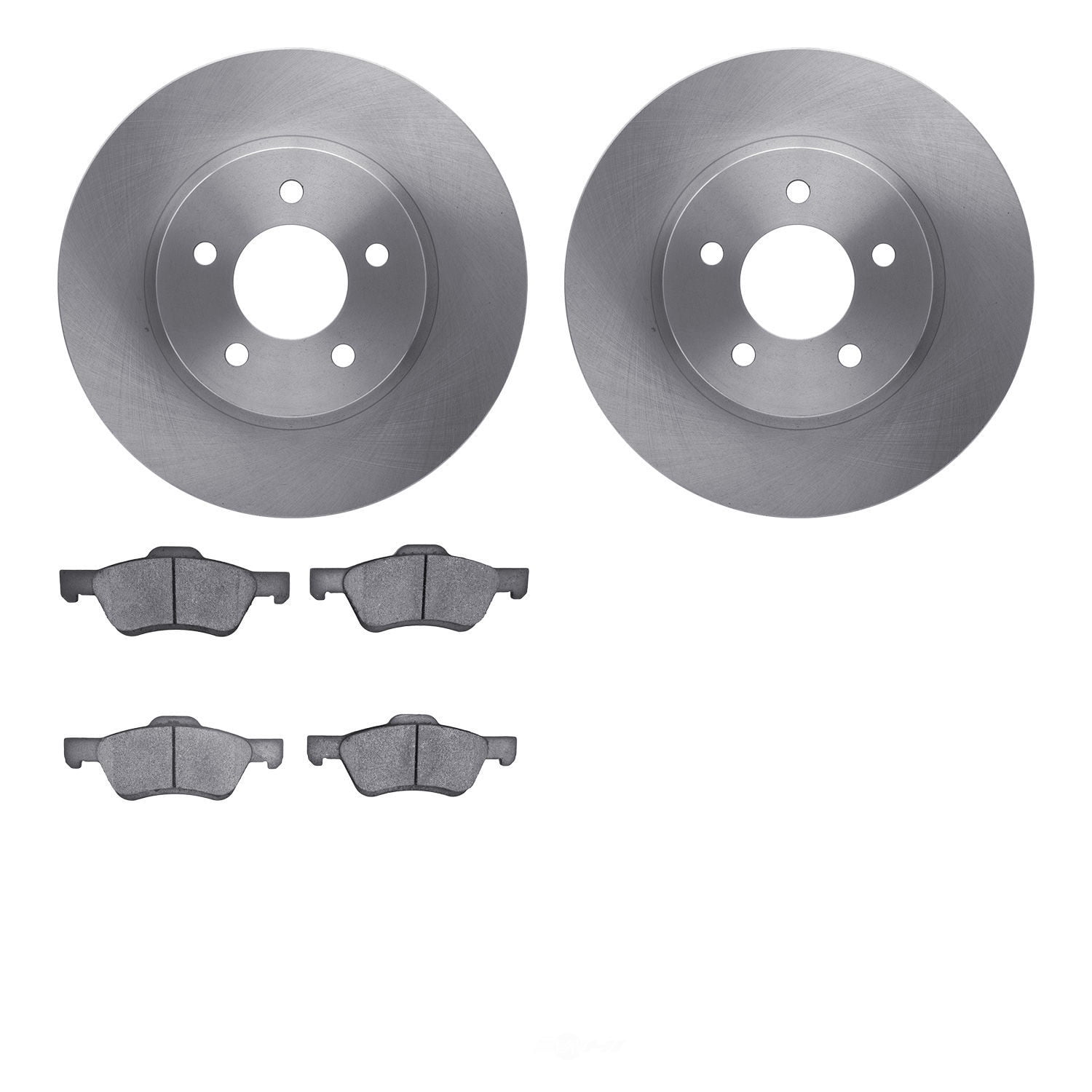 Dynamic Friction Company 6502-99554 DFC Brake Rotor with 5000 Advanced Brake Pads