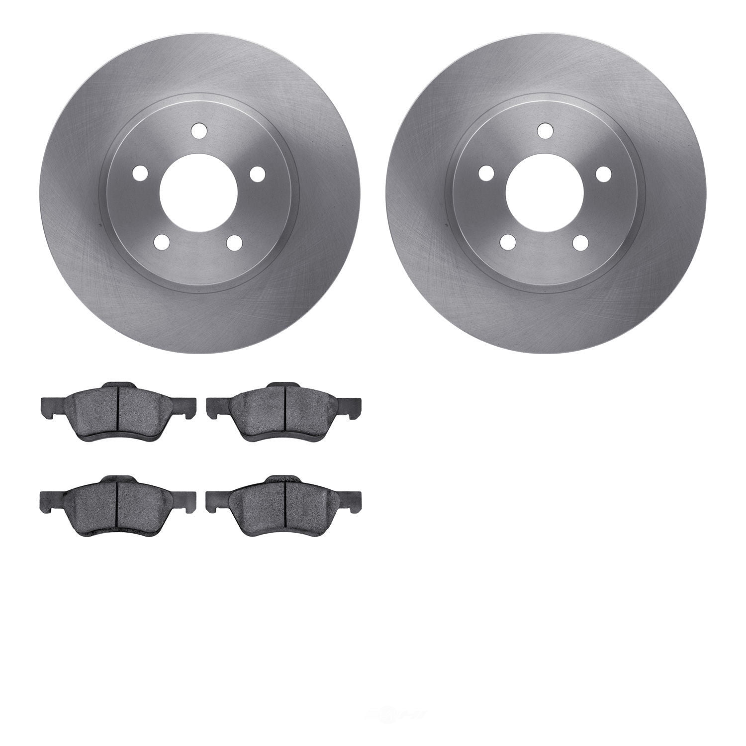 Dynamic Friction Company 6502-99555 DFC Brake Rotor with 5000 Advanced Brake Pads