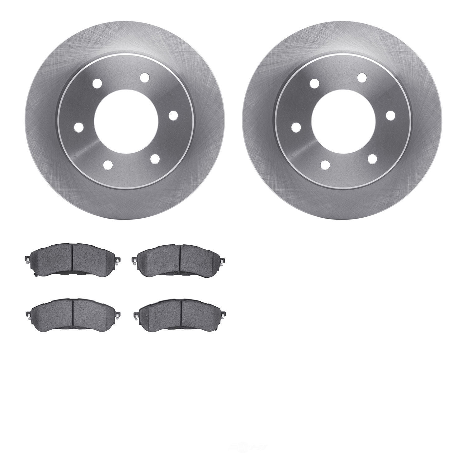 Dynamic Friction Company 6502-99816 DFC Brake Rotor with 5000 Advanced Brake Pads