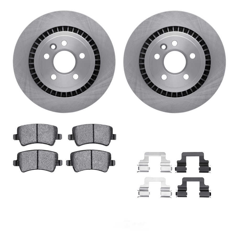 Dynamic Friction Company 6512-27352 DFC Rotors with 5000 Advanced Brake Pads includes Hardware