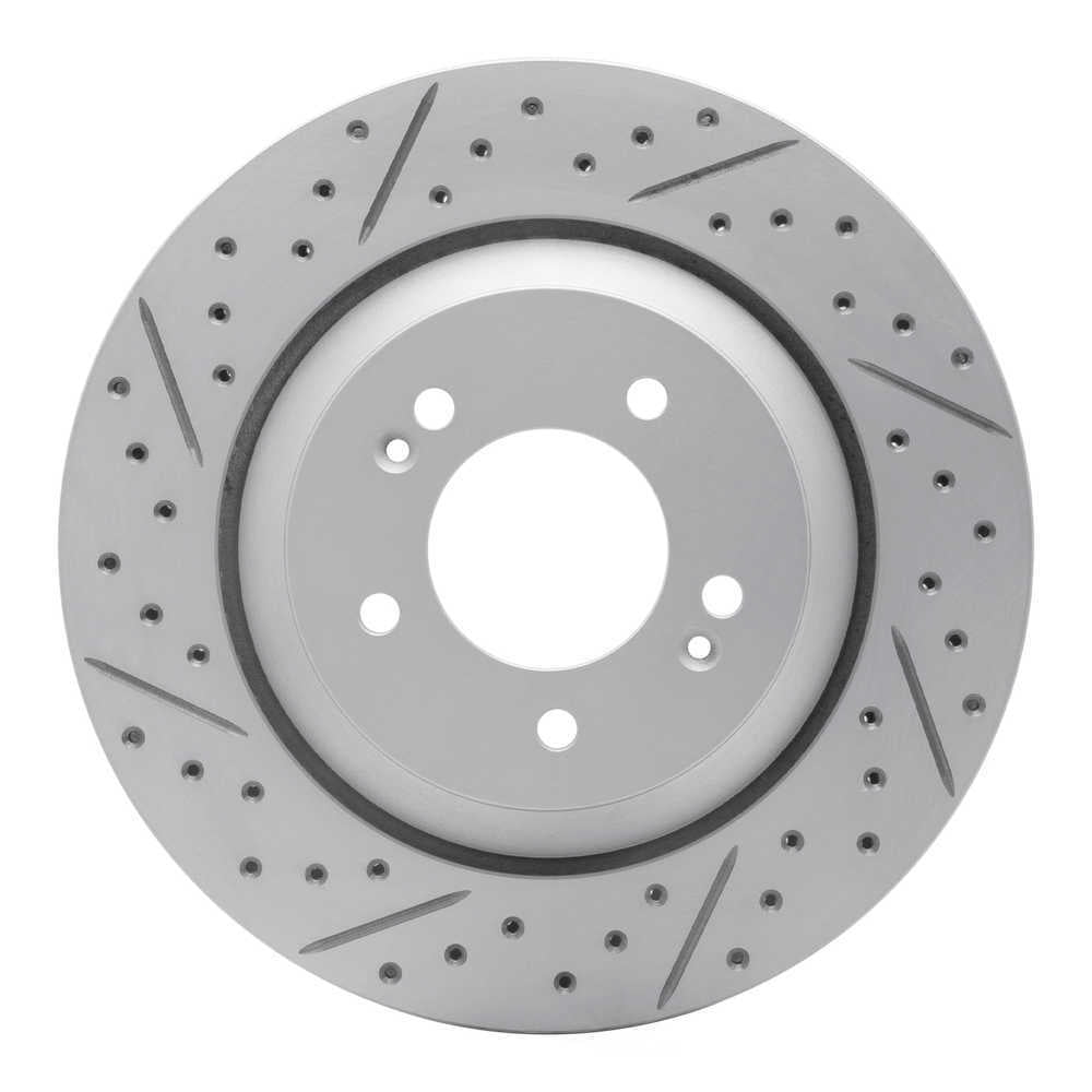Dynamic Friction Company 830-03062L DFC Geoperformance Rotor - Drilled and Slotted