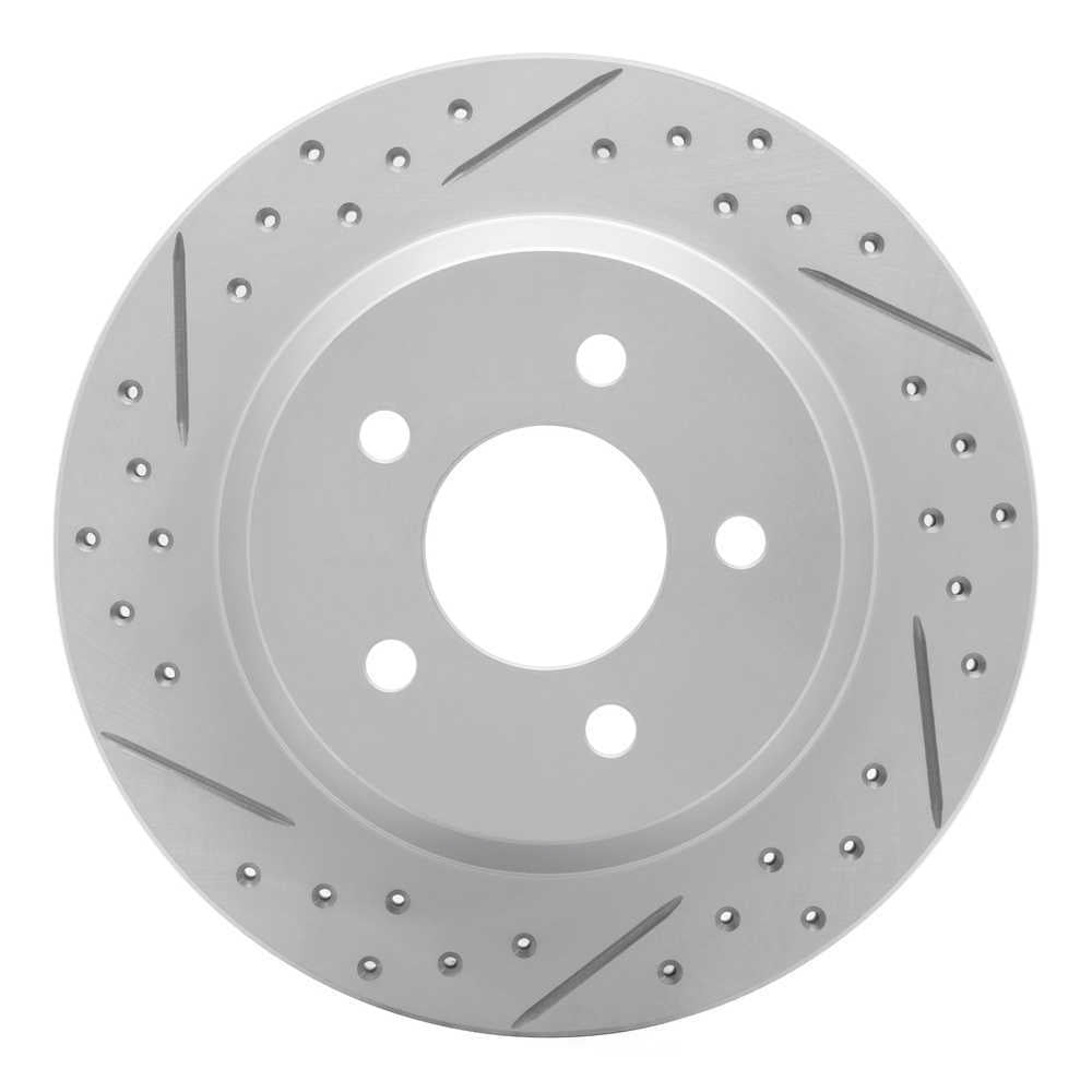 Dynamic Friction Company 830-54037L DFC Geoperformance Rotor - Drilled and Slotted
