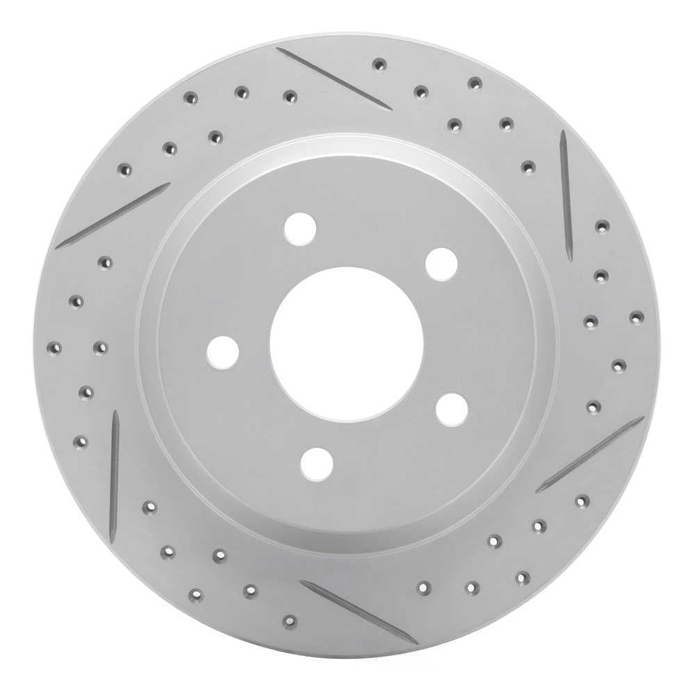Dynamic Friction Company 830-54037R DFC Geoperformance Rotor - Drilled and Slotted