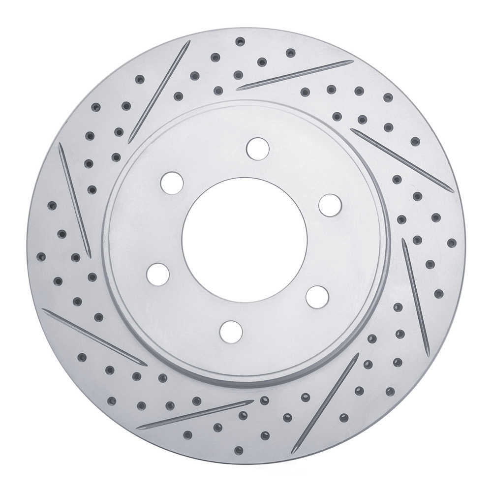 Dynamic Friction Company 830-54186L DFC Geoperformance Rotor - Drilled and Slotted