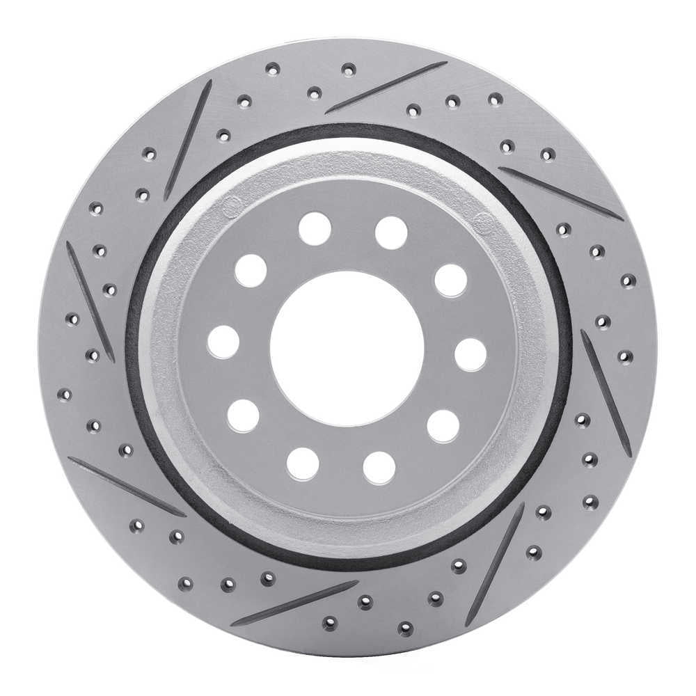 Dynamic Friction Company 830-55003L DFC Geoperformance Rotor - Drilled and Slotted