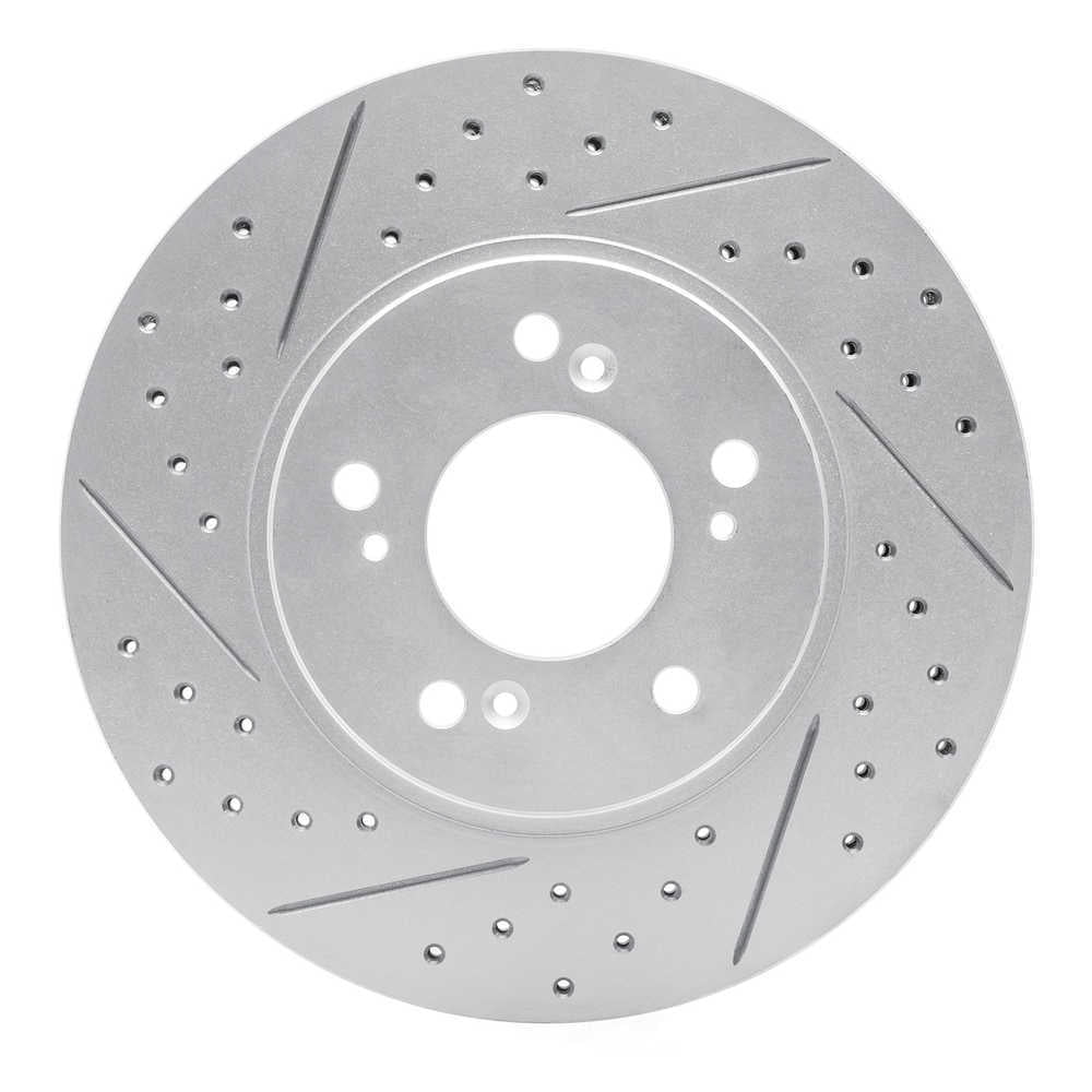 Dynamic Friction Company 830-58004L DFC Geoperformance Rotor - Drilled and Slotted