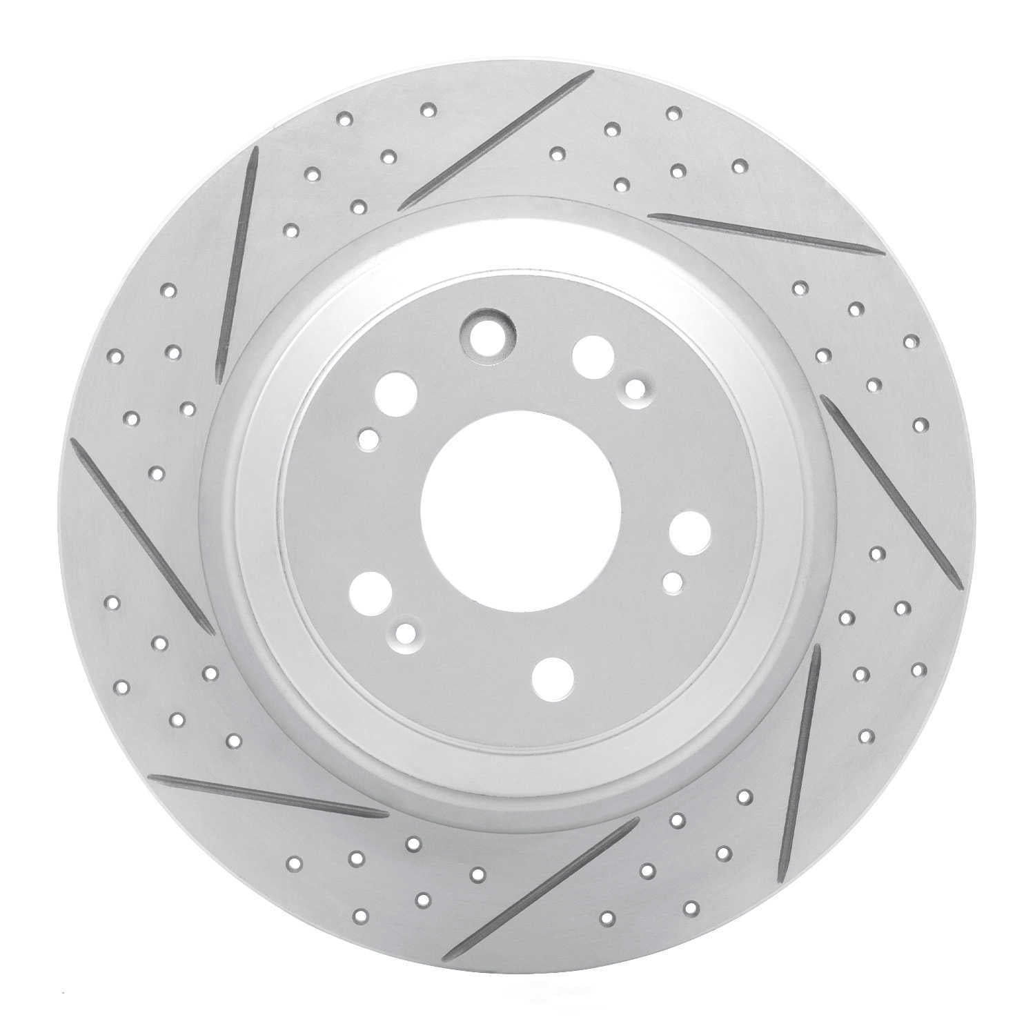 Dynamic Friction Company 830-58023L DFC Geoperformance Rotor - Drilled and Slotted