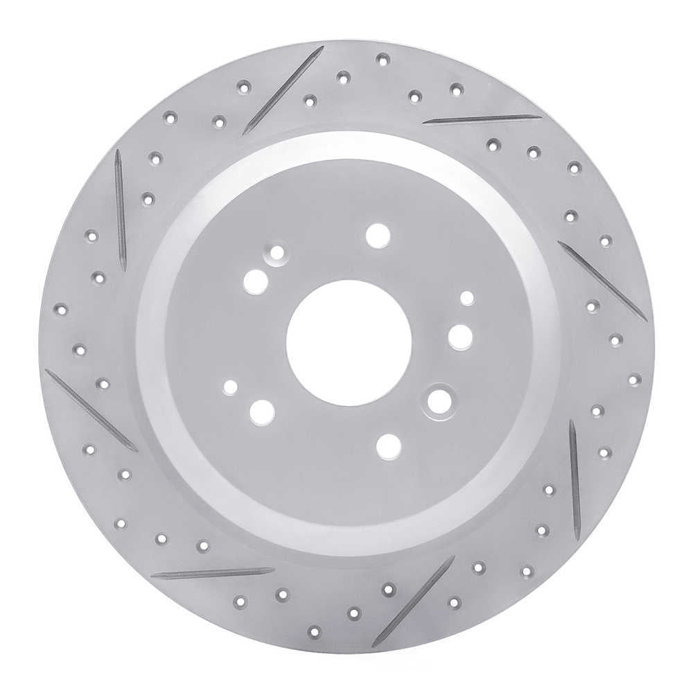 Dynamic Friction Company 830-58028L DFC Geoperformance Rotor - Drilled and Slotted