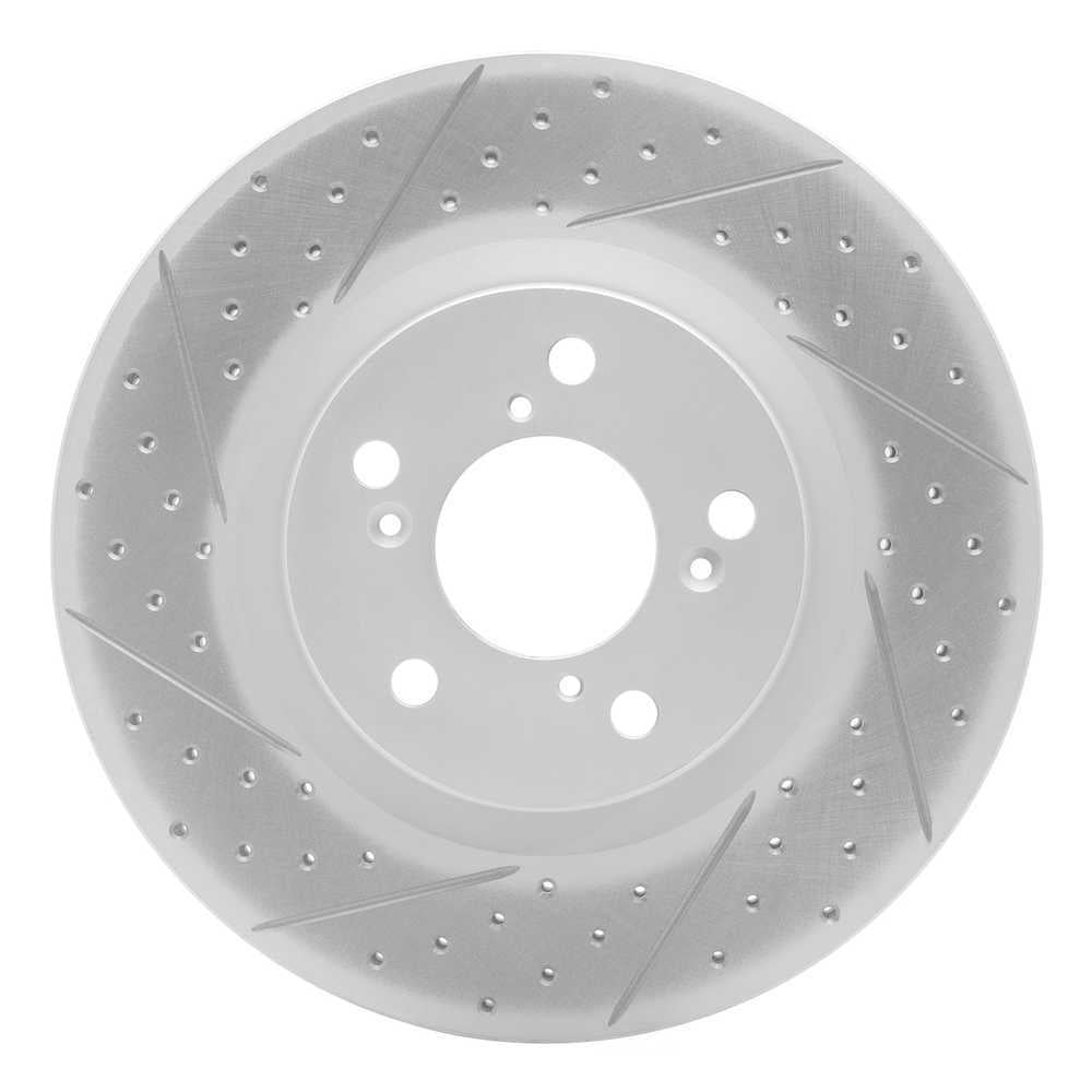 Dynamic Friction Company 830-59056L DFC Geoperformance Rotor - Drilled and Slotted