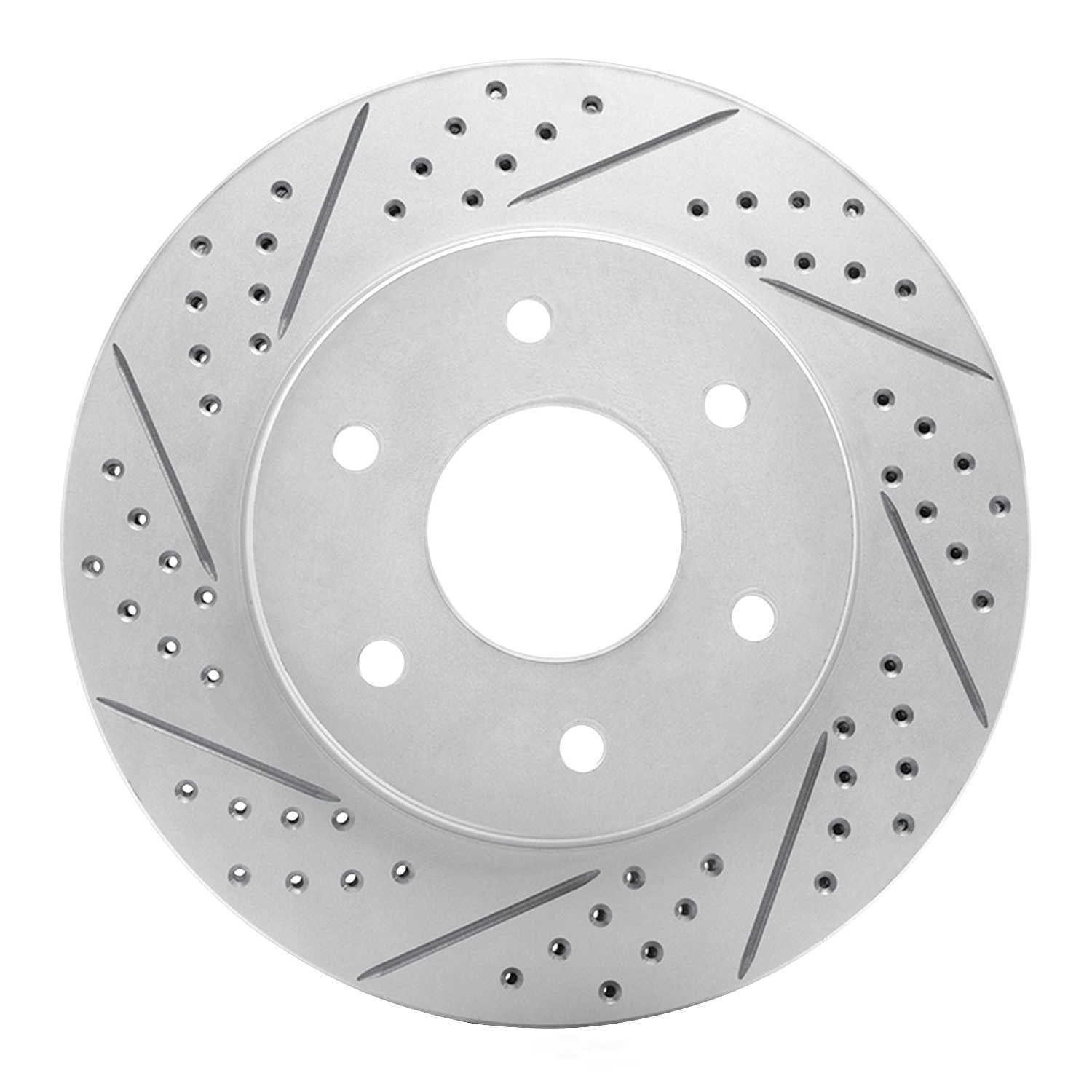 Dynamic Friction Company 830-67091L DFC Geoperformance Rotor - Drilled and Slotted