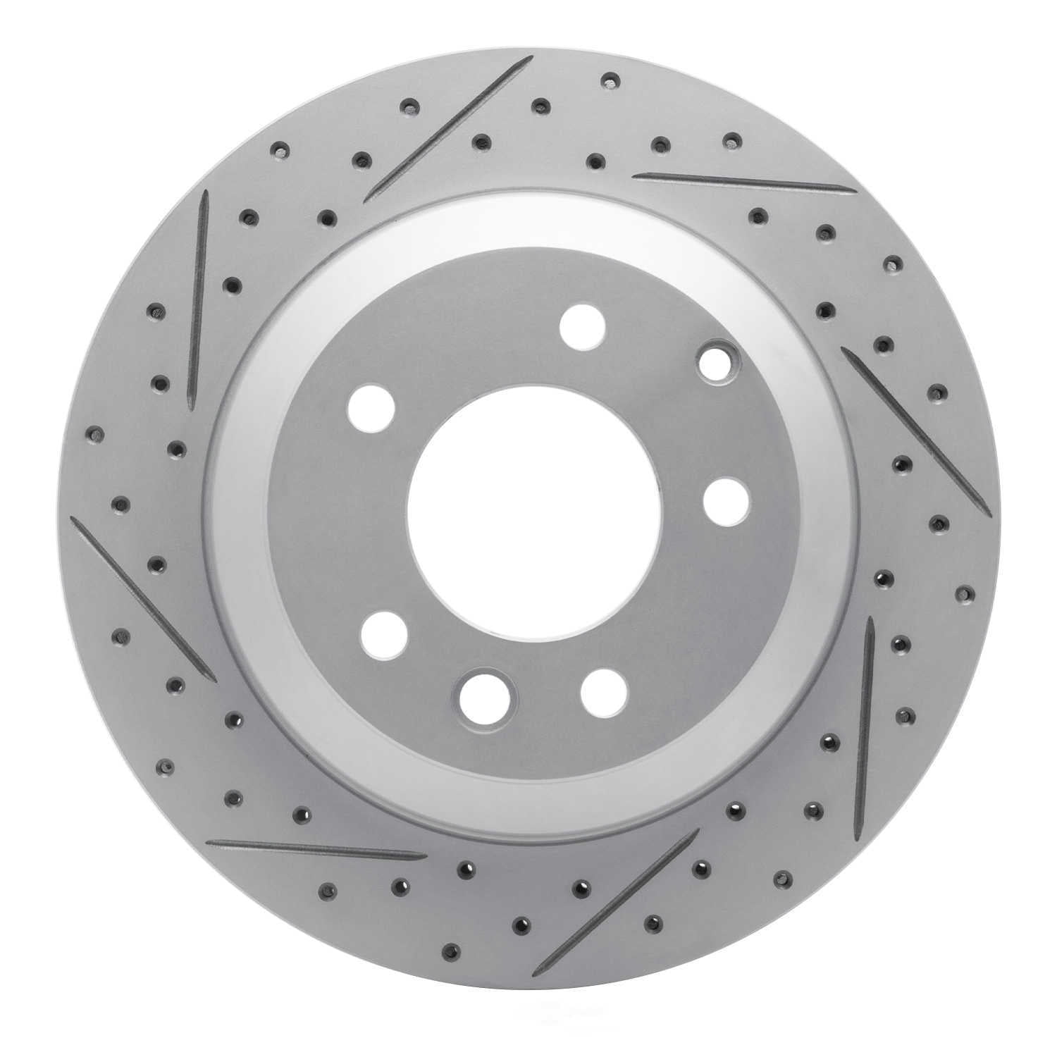 Dynamic Friction Company 830-74048L DFC Geoperformance Rotor - Drilled and Slotted