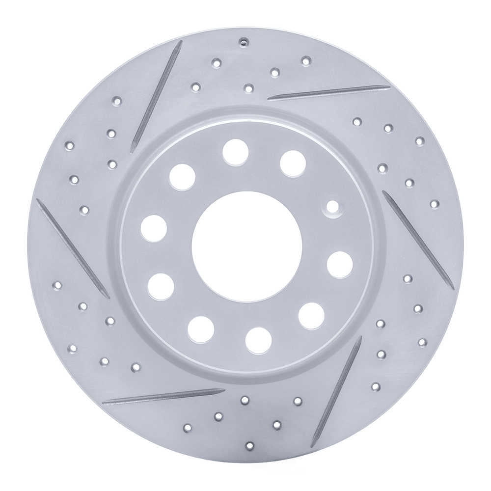 Dynamic Friction Company 830-74059L DFC Geoperformance Rotor - Drilled and Slotted