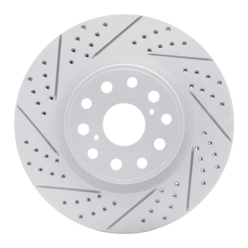 Dynamic Friction Company 830-75017L DFC Geoperformance Rotor - Drilled and Slotted