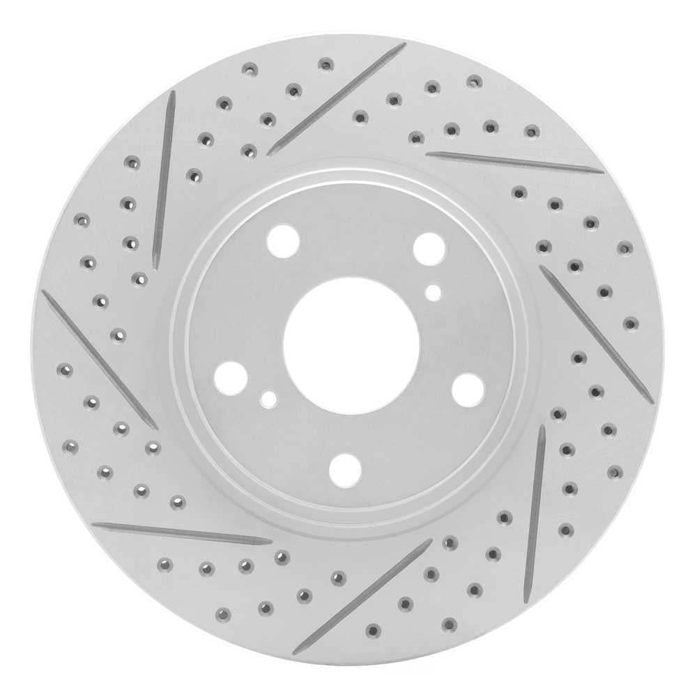 Dynamic Friction Company 830-76055L DFC Geoperformance Rotor - Drilled and Slotted
