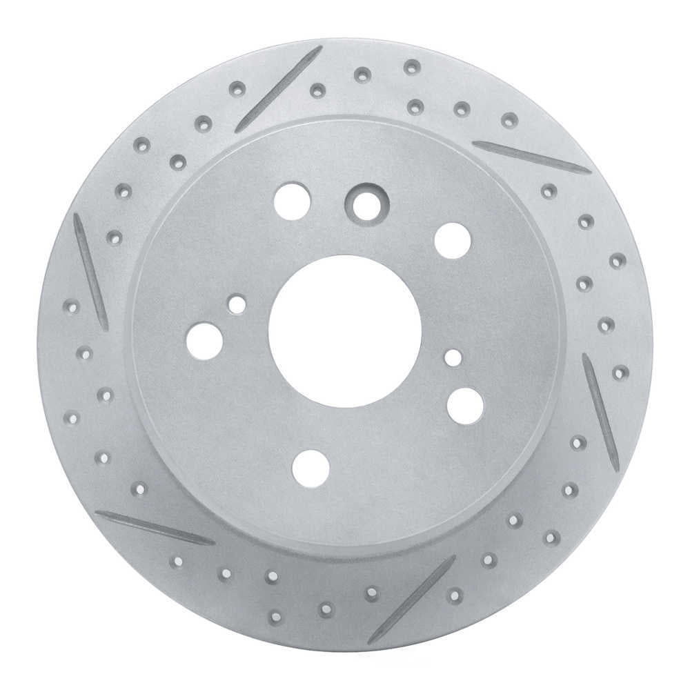 Dynamic Friction Company 830-76076L DFC Geoperformance Rotor - Drilled and Slotted