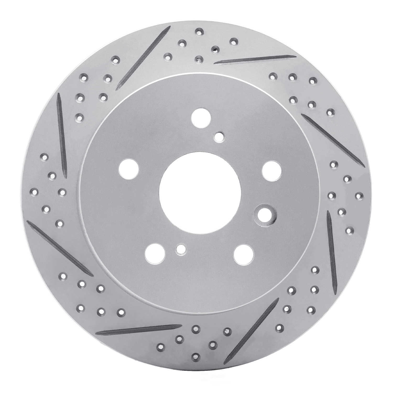 Dynamic Friction Company 830-76087R DFC Geoperformance Rotor - Drilled and Slotted