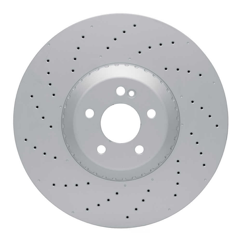 Dynamic Friction Company 920-63195 DFC Hi-carbon Alloy Geomet Coated Rotor - Drilled
