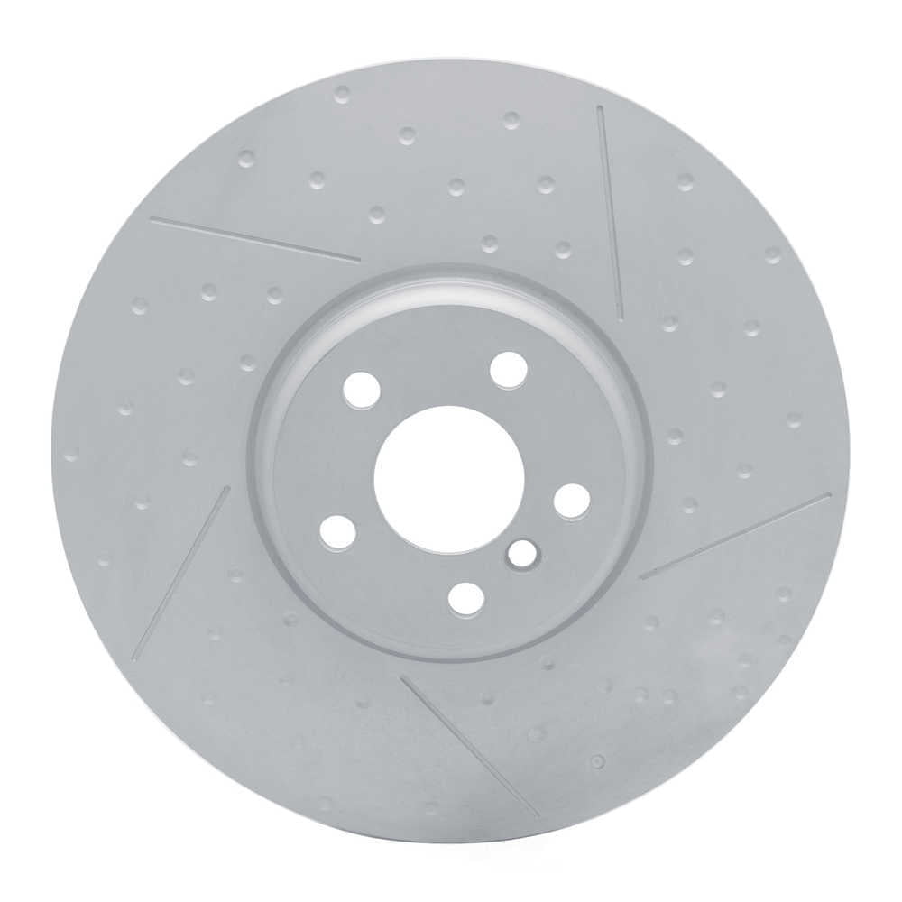Dynamic Friction Company 940-31131D DFC Hi-carbon Alloy Geomet Coated Rotor - Dimpled And Slotted