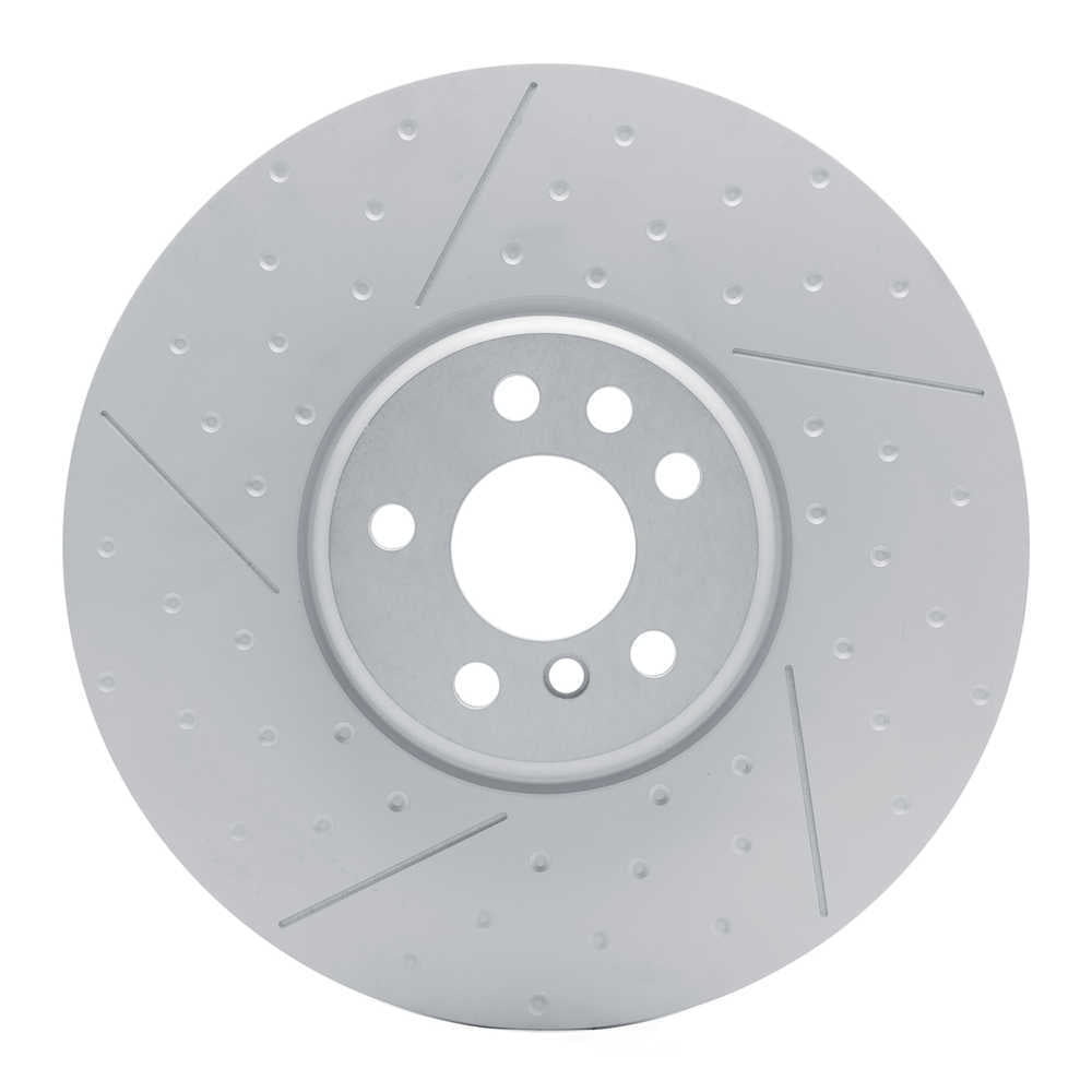 Dynamic Friction Company 940-31132D DFC Hi-carbon Alloy Geomet Coated Rotor - Dimpled And Slotted