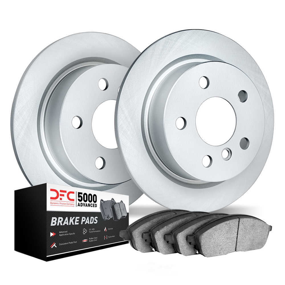 Dynamic Friction Company 9502-63226 DFC Hi-Carbon Alloy GEOMET Coated Rotors with 5000 Advanced