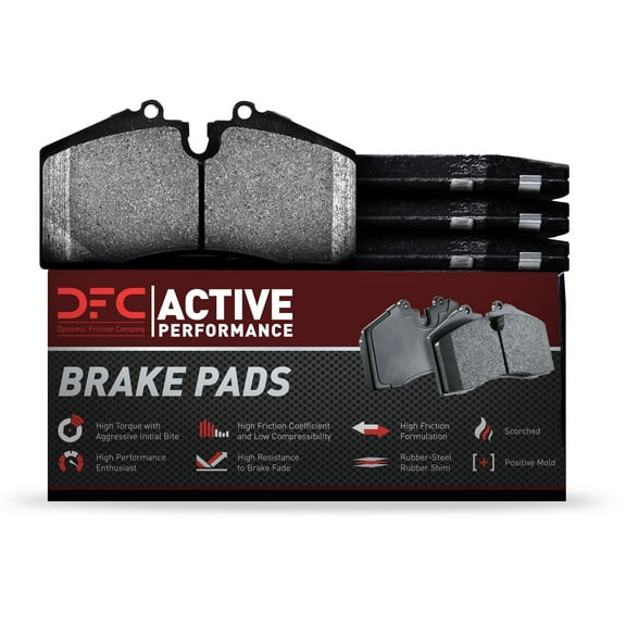 Dynamic Friction Company Active Performance Brake Pads - Low Metallic 1115-0592-00-Front or Rear Set For 1992-2002 Dodge Viper, 2000-2004 Ferrari 360, 2006 Ferrari F430