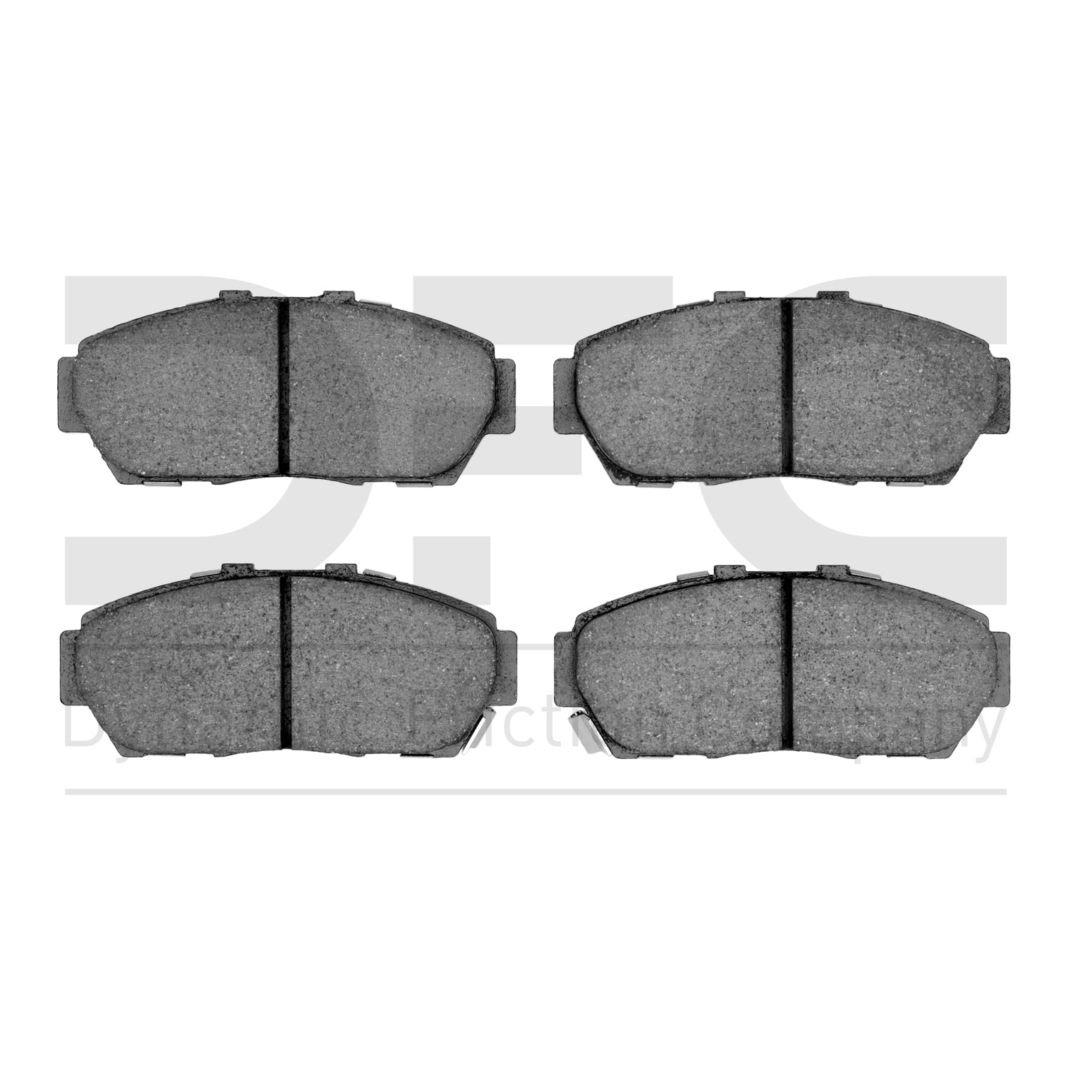 Dynamic Friction Company Active Performance Brake Pads - Low Metallic 1115-0617-00-Front Set For 1993-1995 Honda Civic, 1994-2001 Acura Integra