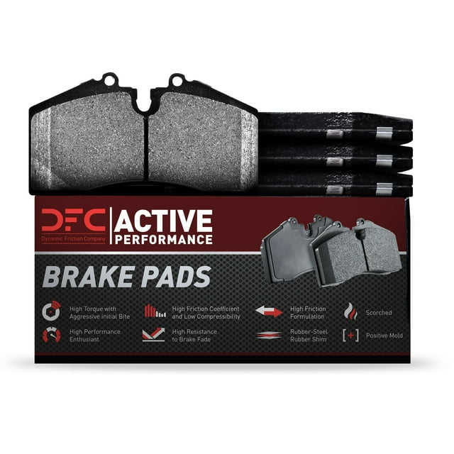 Dynamic Friction Company Active Performance Pads - Low Metallic 1115-0374-00-Rear Set