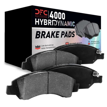 Dynamic Friction Company Front 4000 HybriDynamic Brake Pads and Hardware Kit 4000-0972-02