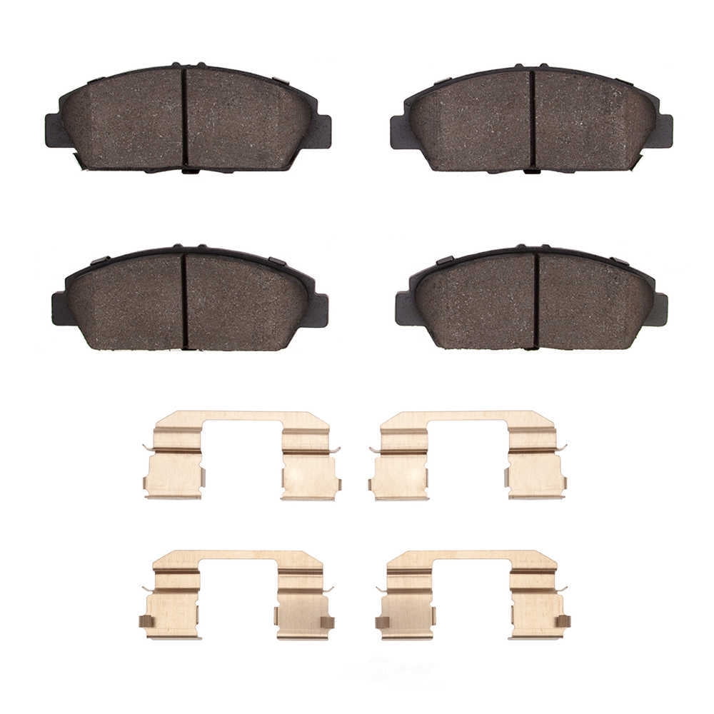 Dynamic Friction Company 1551-0568-01 DFC 5000 Advanced Brake Pads - Ceramic and Hardware Kit - OE