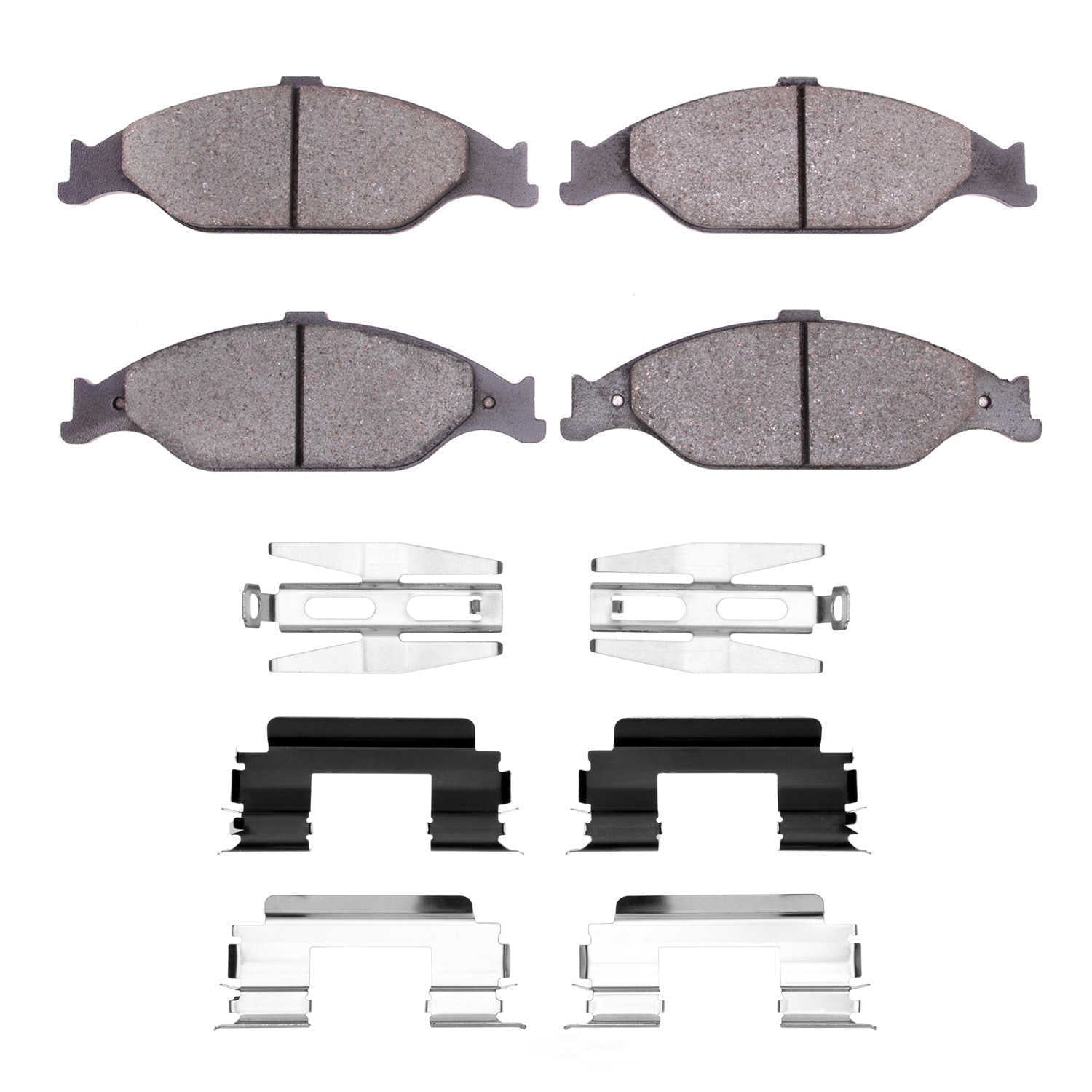 Dynamic Friction Company 1551-0804-01 DFC 5000 Advanced Brake Pads - Ceramic and Hardware Kit - OE
