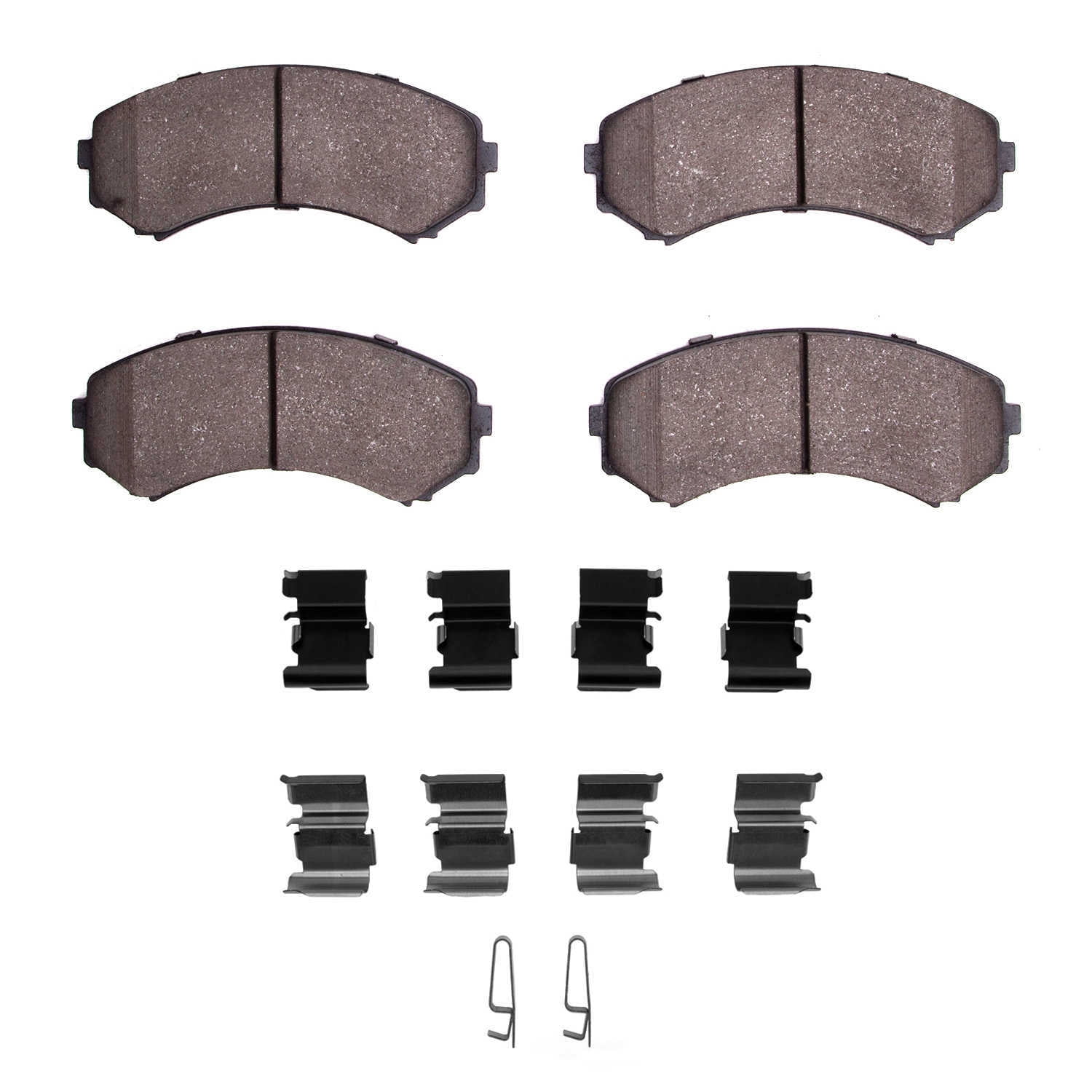 Dynamic Friction Company 1551-0867-01 DFC 5000 Advanced Brake Pads - Ceramic and Hardware Kit - OE